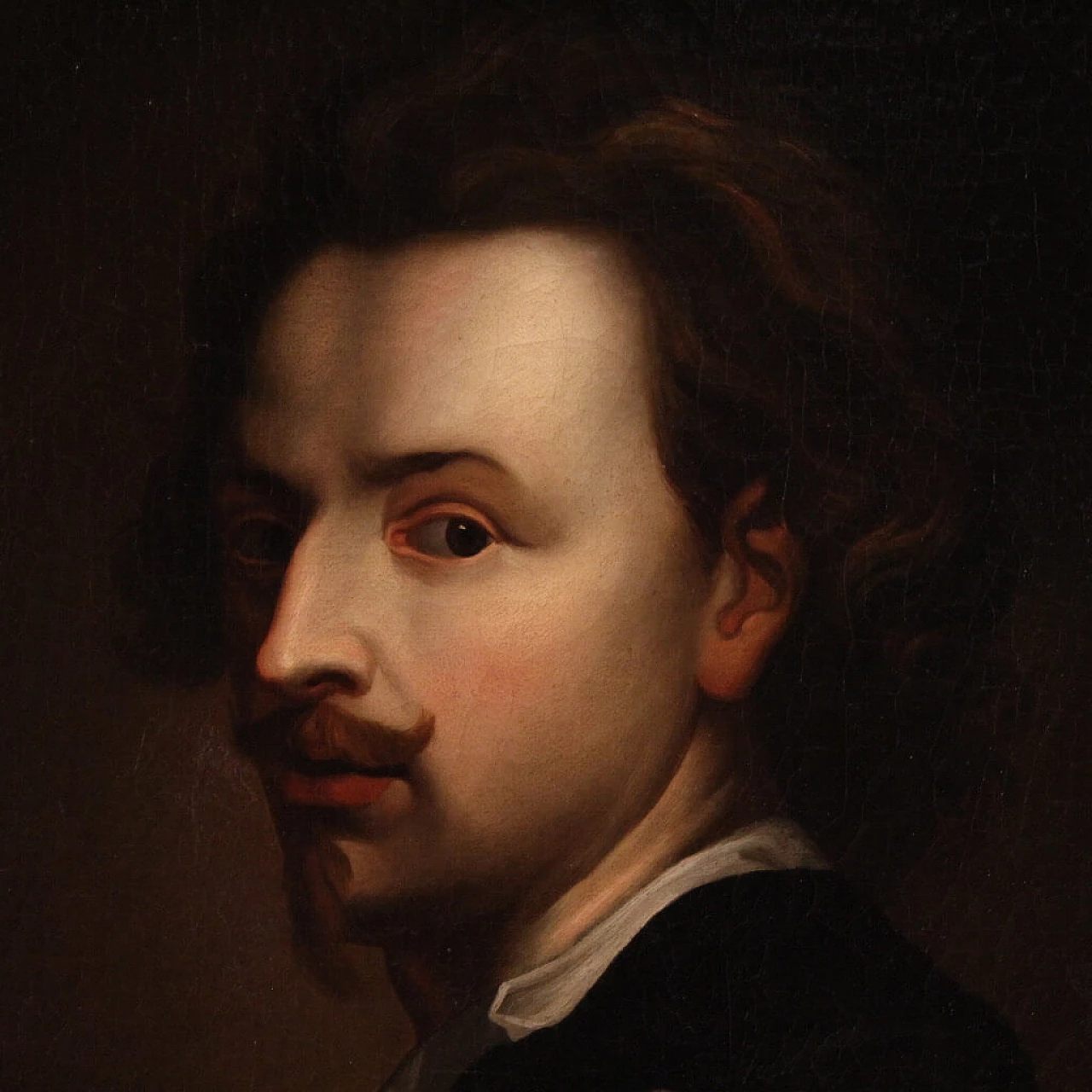 Ritratto di Van Dyck, dipinto a olio su tela, prima metà dell'800 5