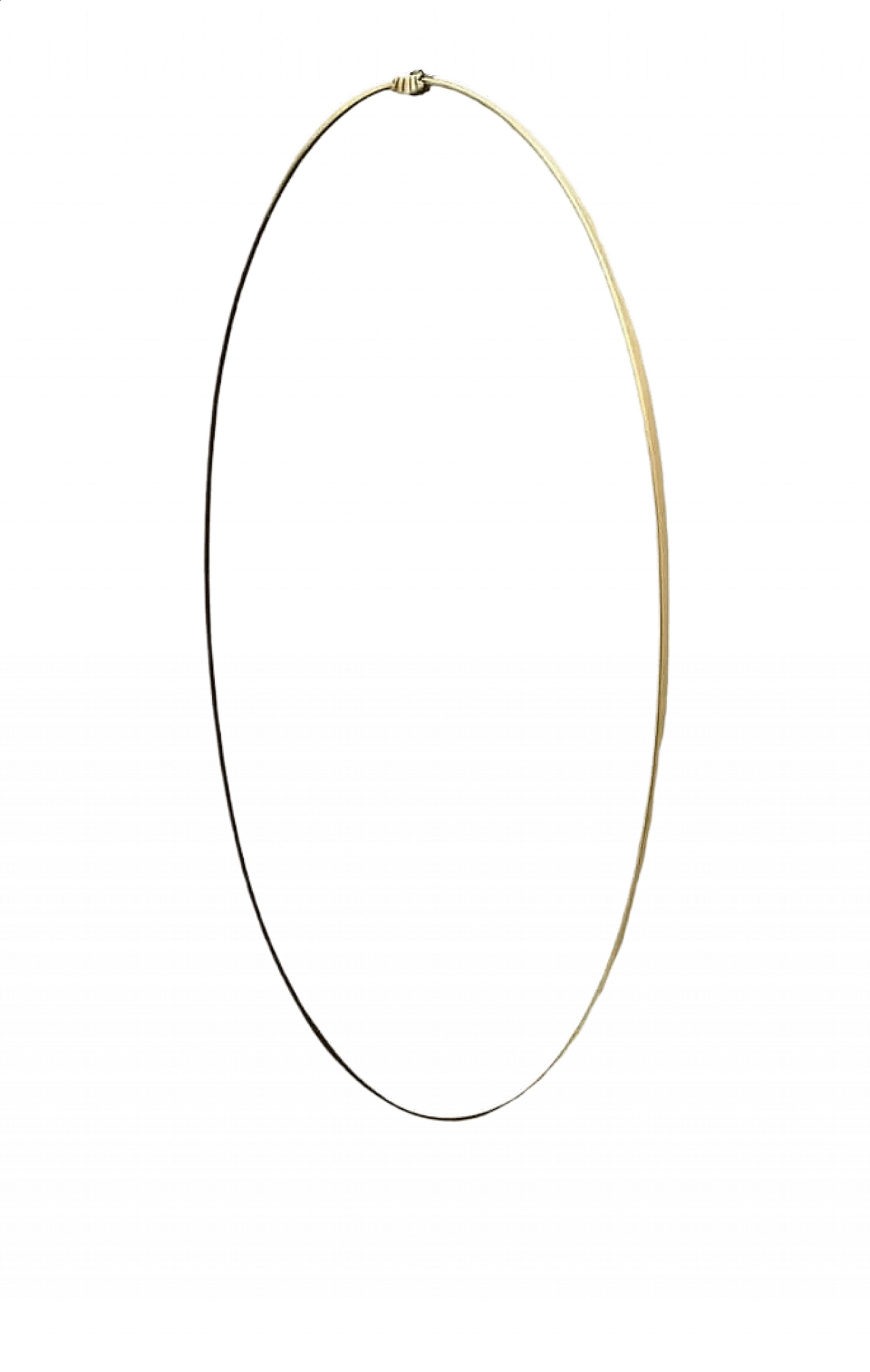 Oval brass mirror in the style of Gio Ponti, 1950s 9