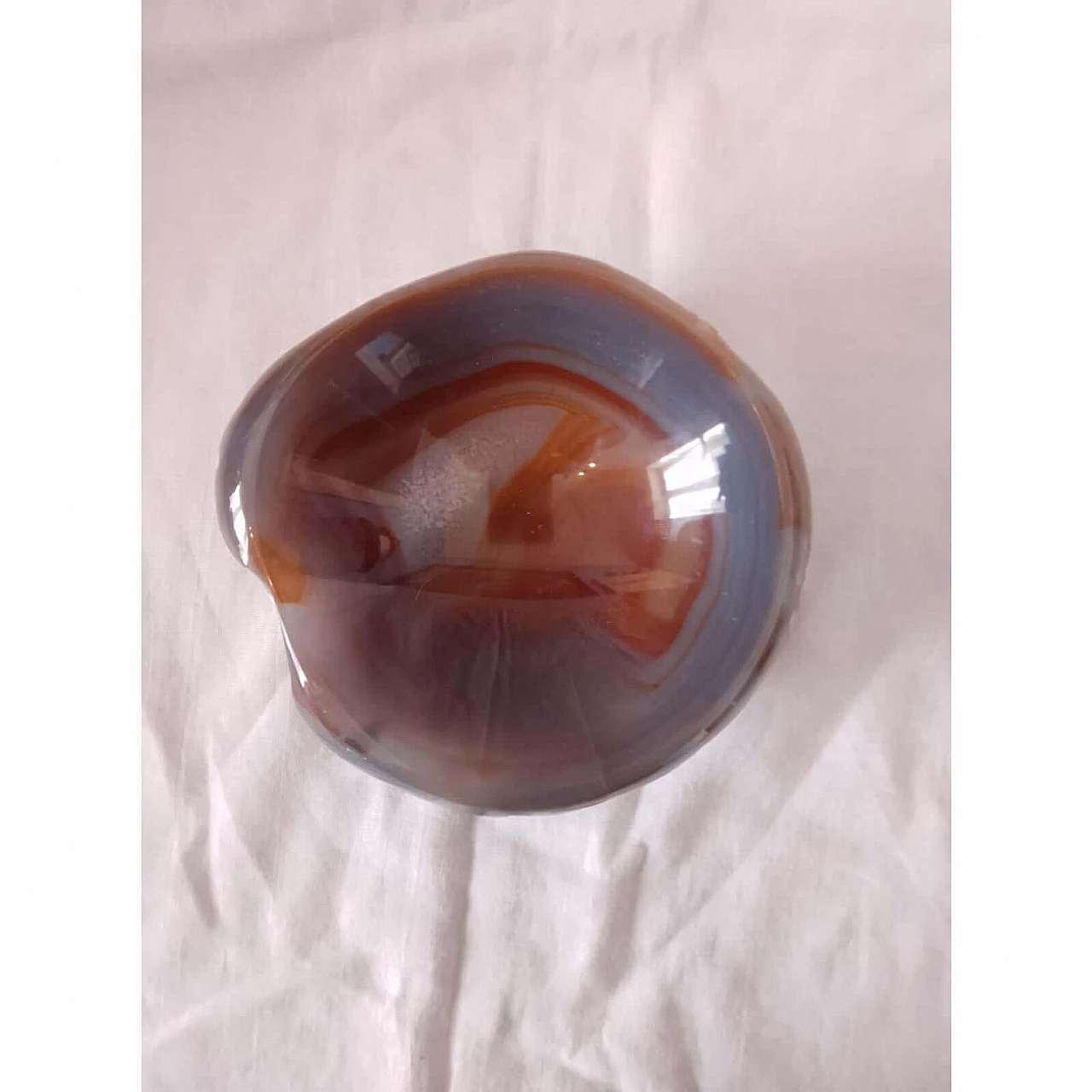 Grey and brown agate ashtray, 1950s 2