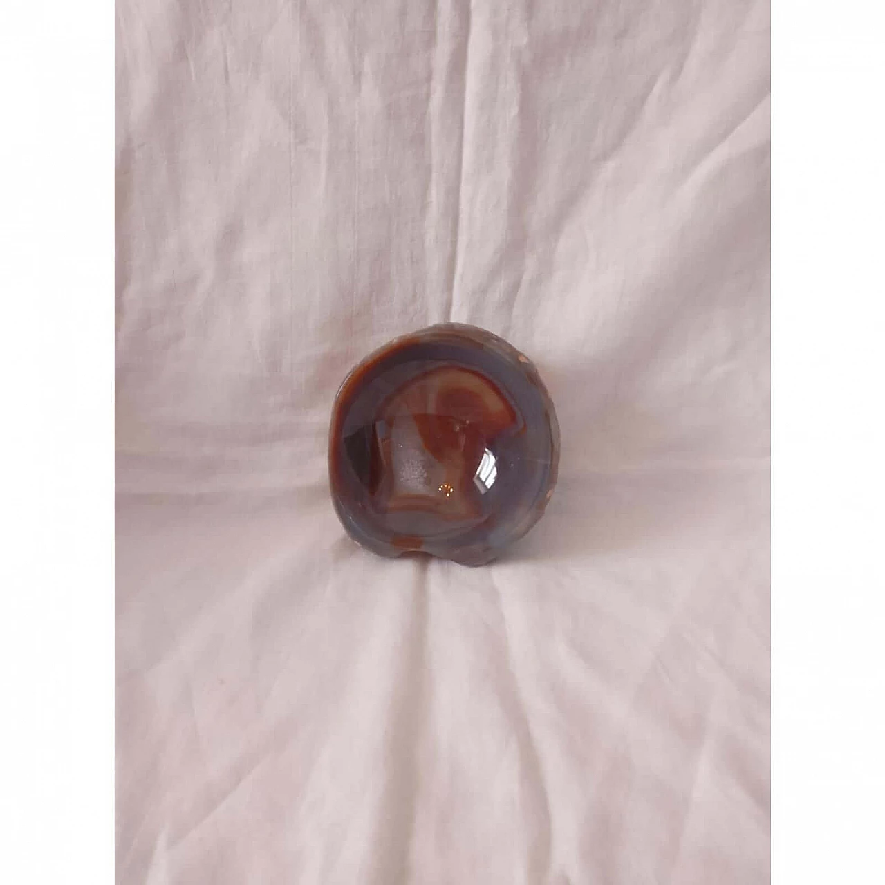 Grey and brown agate ashtray, 1950s 5