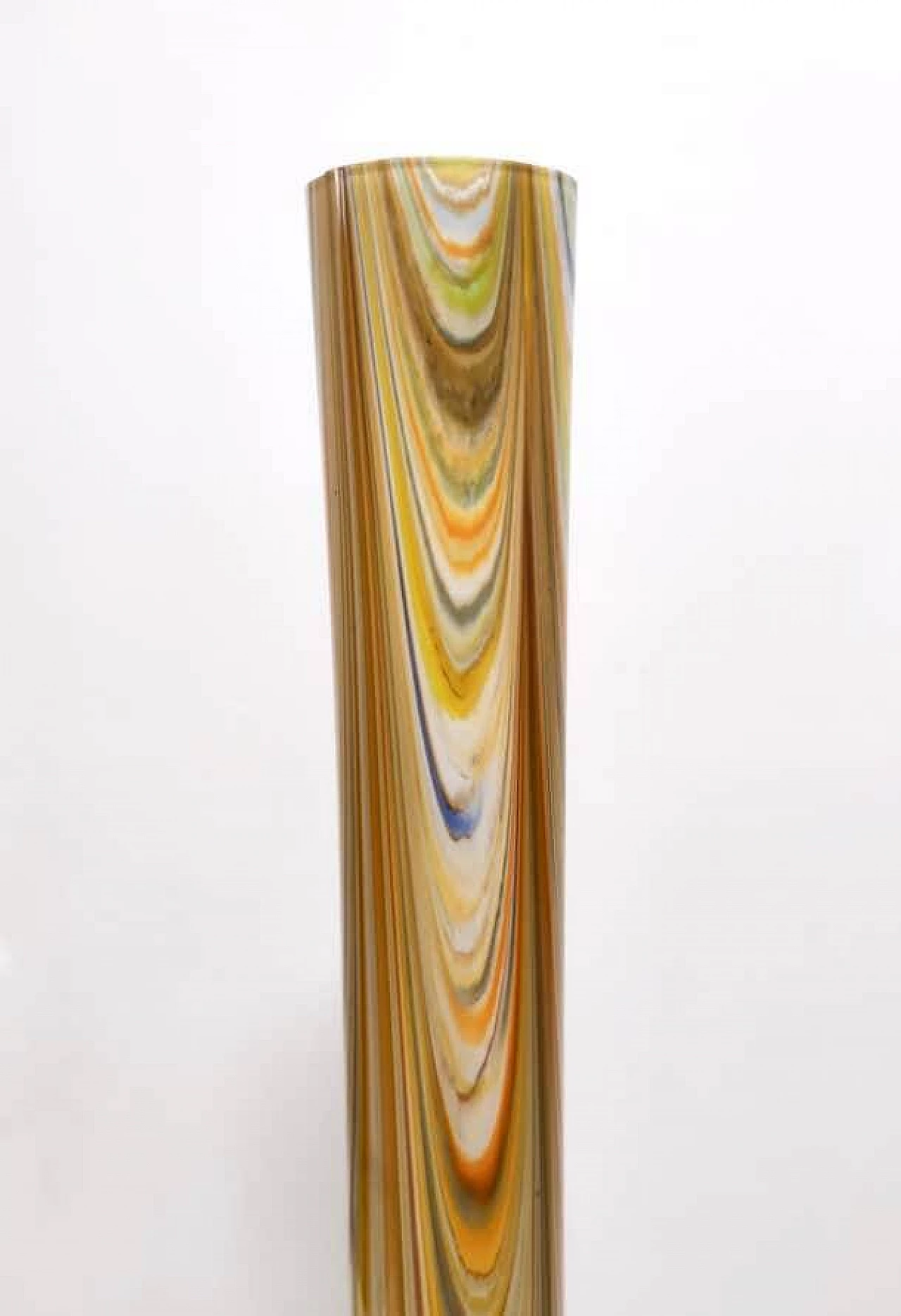 Phoenician orange glass vase attributed to Fratelli Toso, 1960s 5