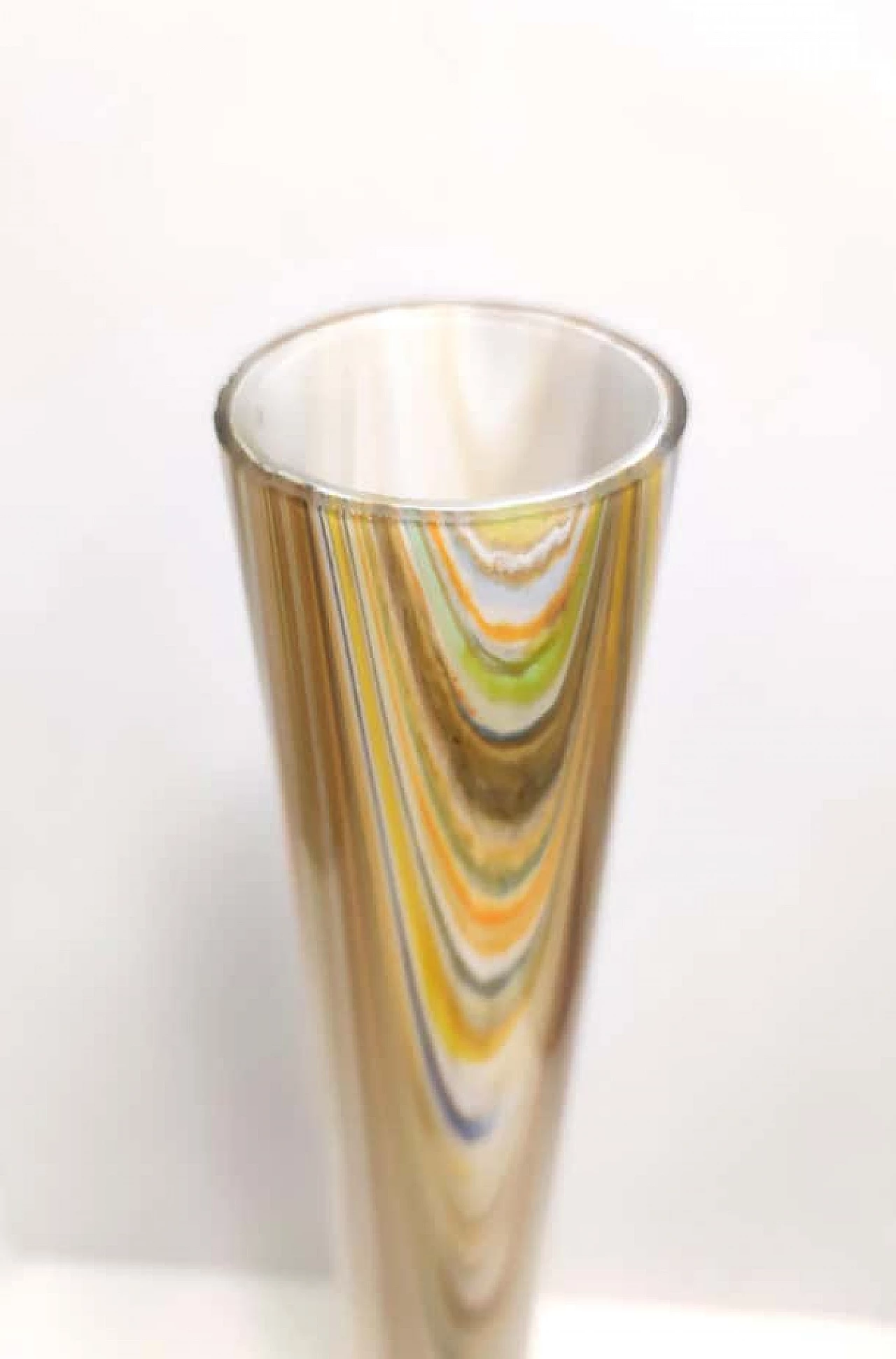 Phoenician orange glass vase attributed to Fratelli Toso, 1960s 6