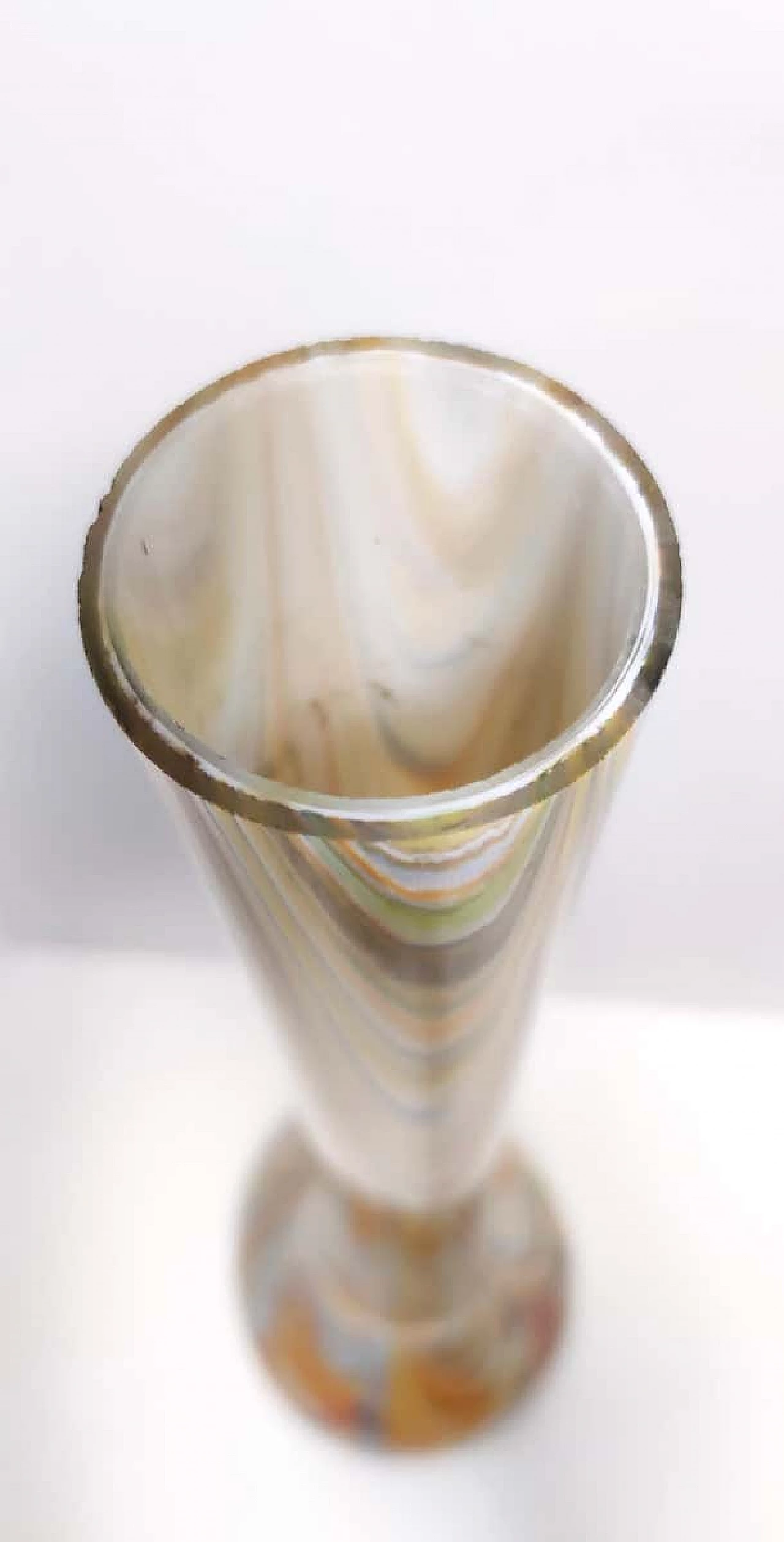 Phoenician orange glass vase attributed to Fratelli Toso, 1960s 21