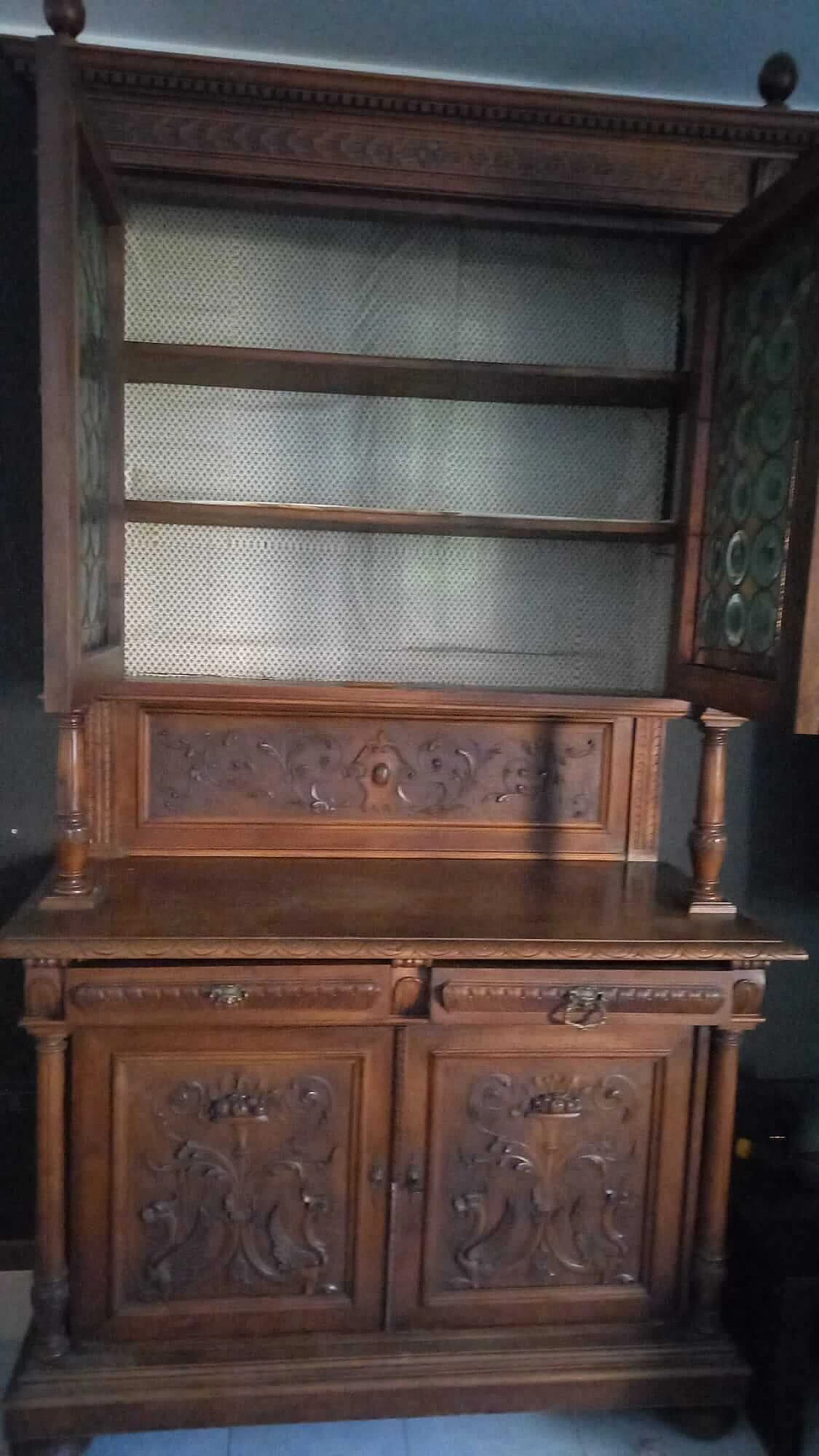 Neo-Renaissance wood sideboard, early 20th century 1