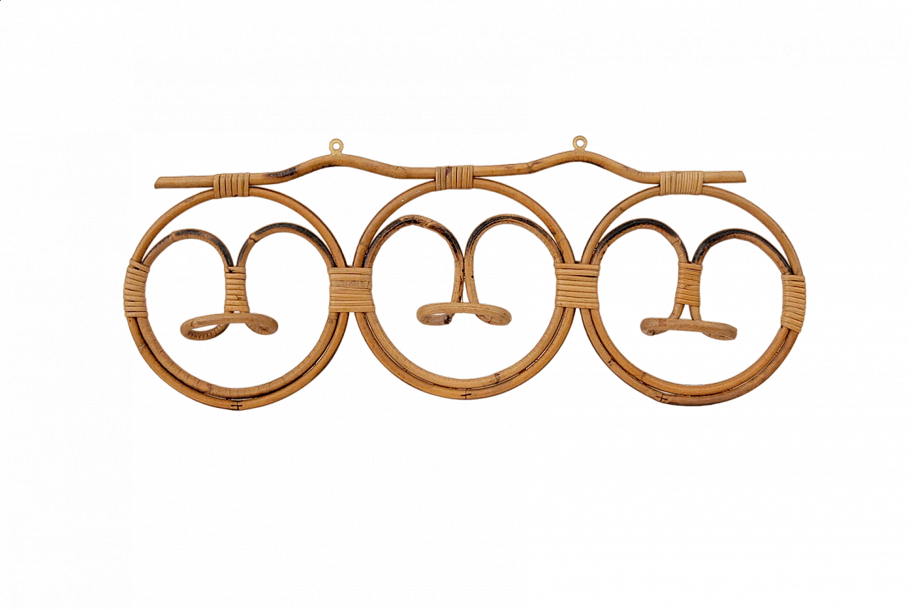 Appendiabiti in rattan, anni '70 6