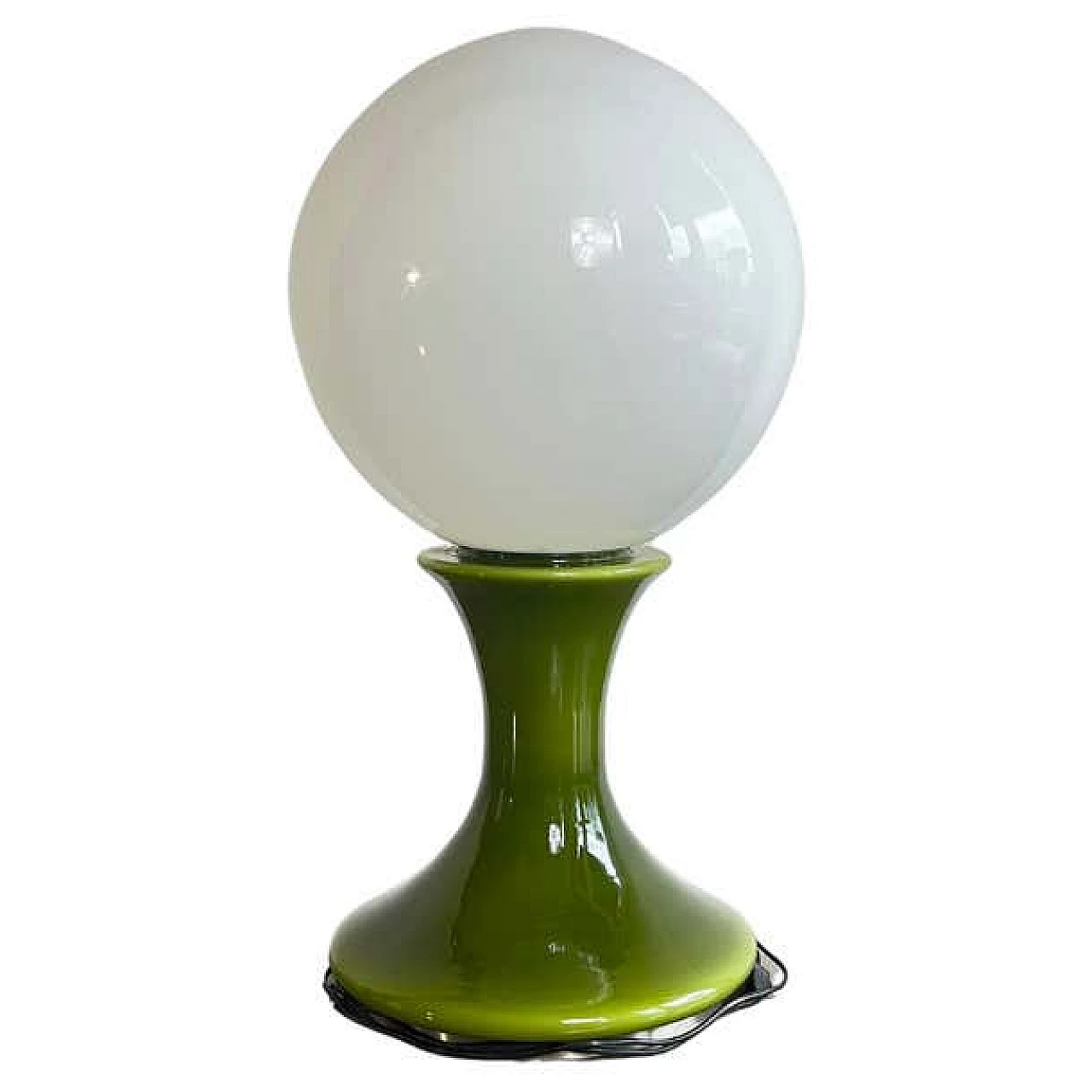 Glass table lamp by Carlo Nason for Selenova, 1970s 1