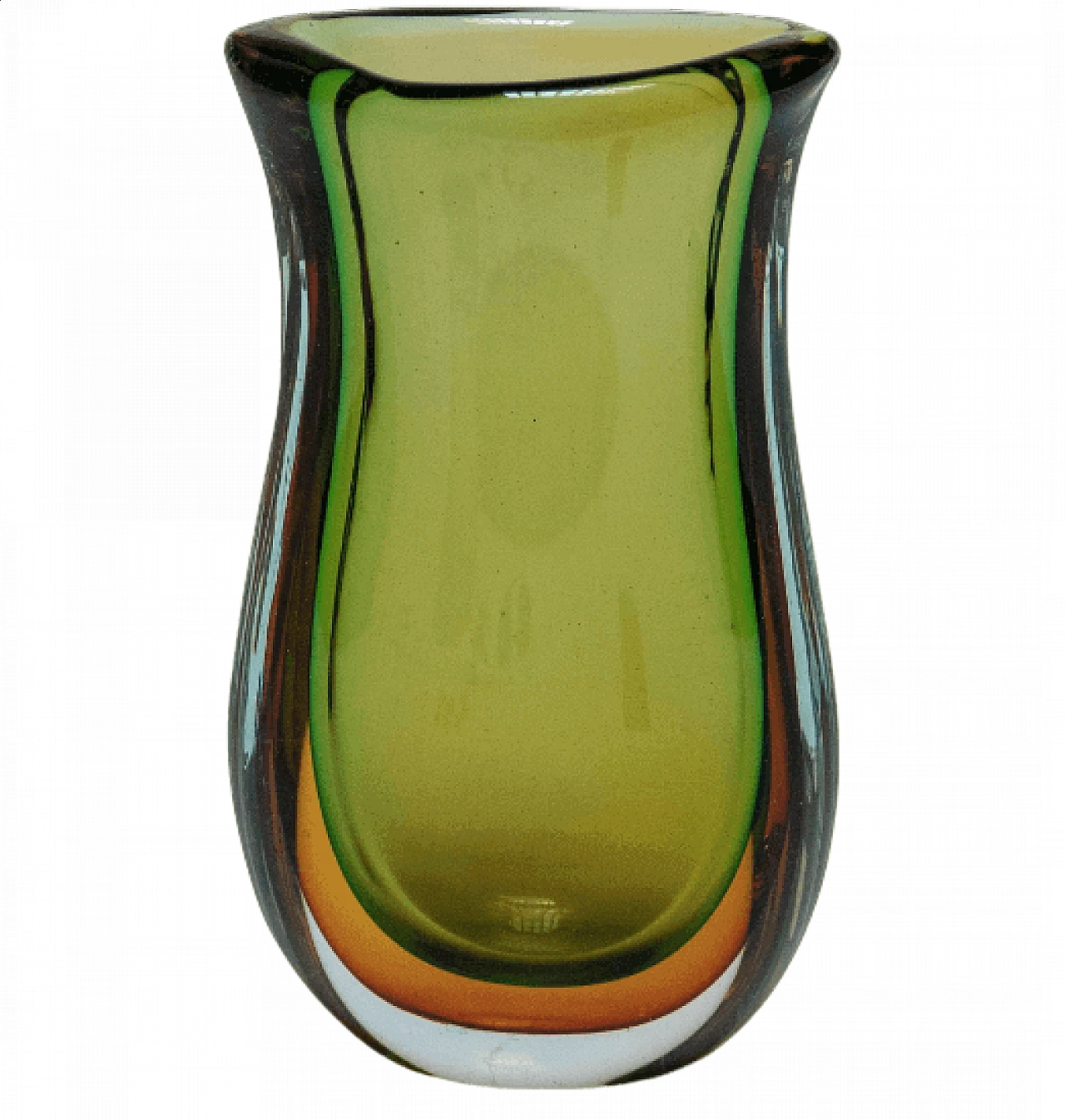 Submerged Murano glass vase in the style of Seguso, 1960s 6