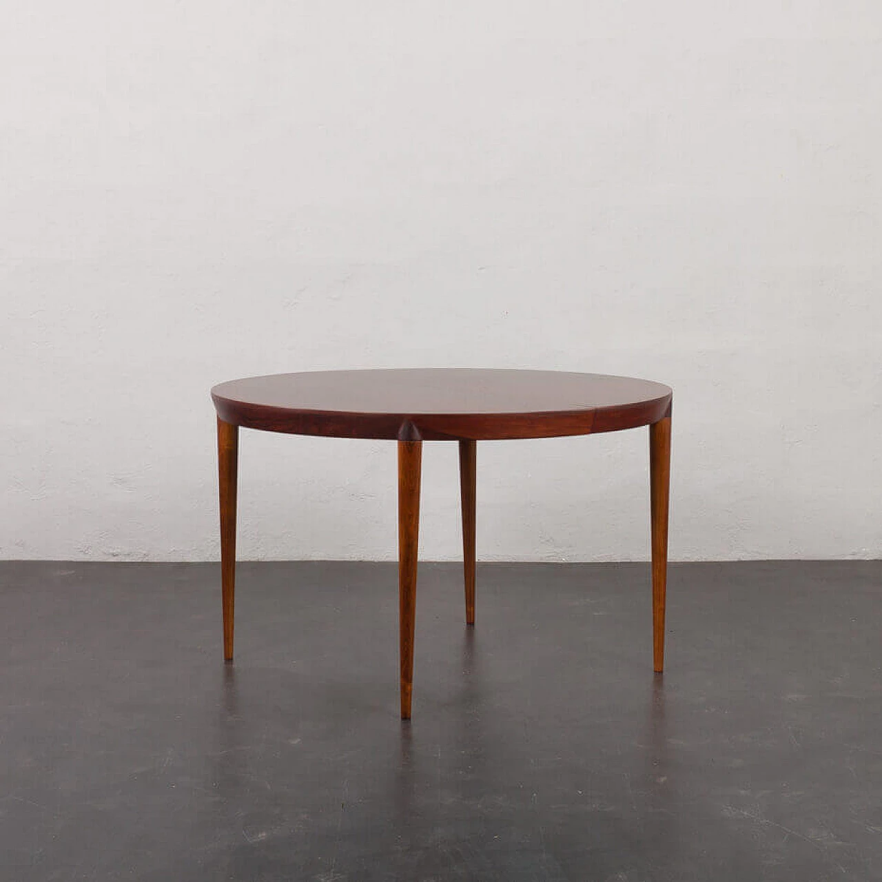 Extendable rosewood dining table by Severin Hansen for Haslev Mobler, 1960s 3