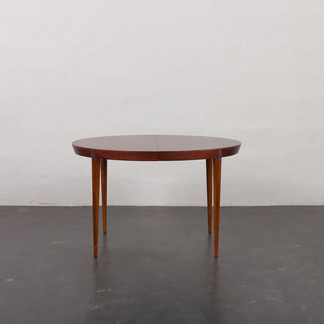 Extendable rosewood dining table by Severin Hansen for Haslev Mobler, 1960s 4