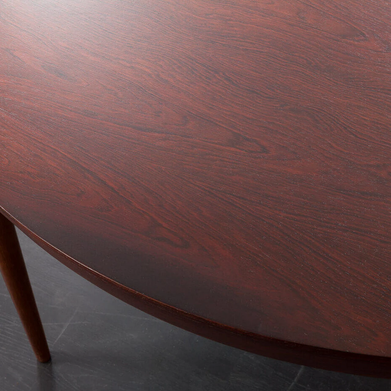 Extendable rosewood dining table by Severin Hansen for Haslev Mobler, 1960s 7