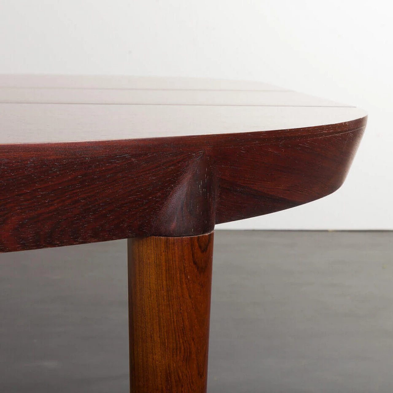 Extendable rosewood dining table by Severin Hansen for Haslev Mobler, 1960s 10