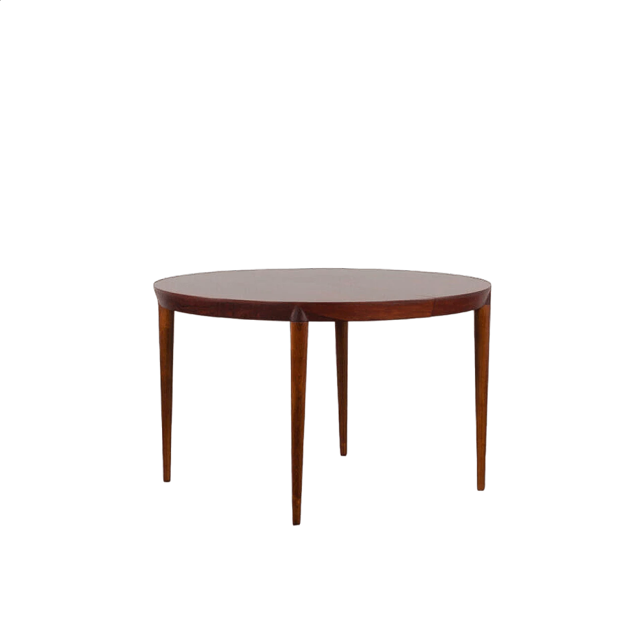 Extendable rosewood dining table by Severin Hansen for Haslev Mobler, 1960s 16