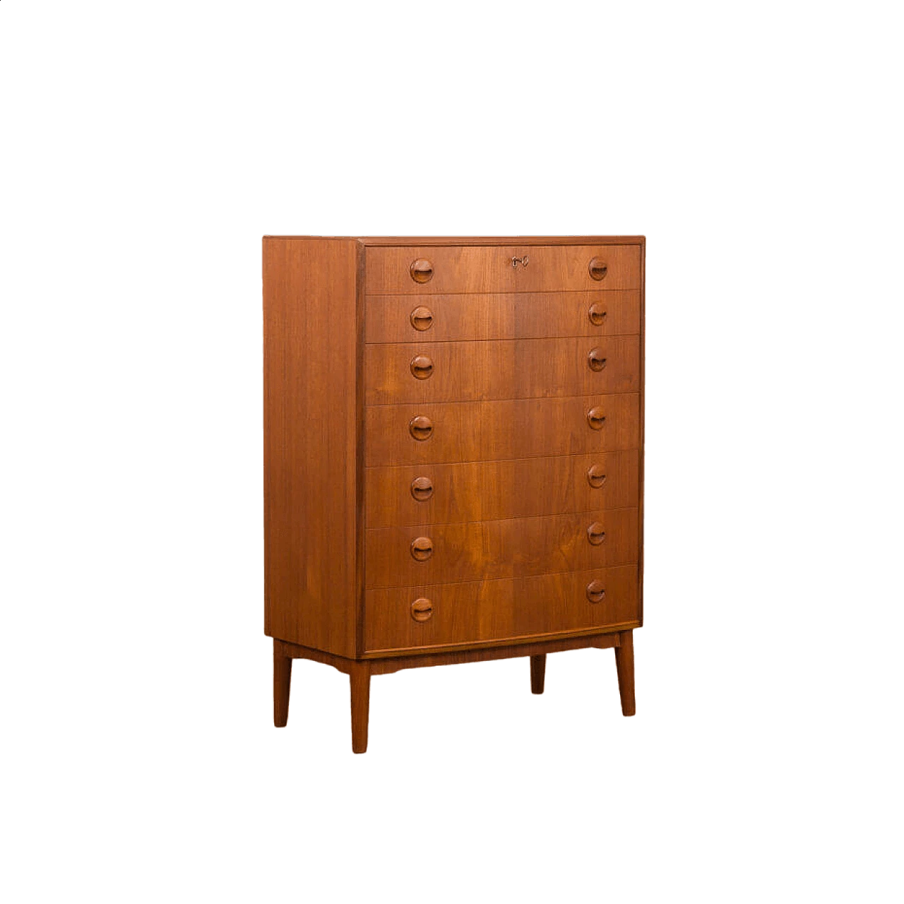 Danish teak veneered seven-drawer dresser by Kai Kristiansen, 1960s 8