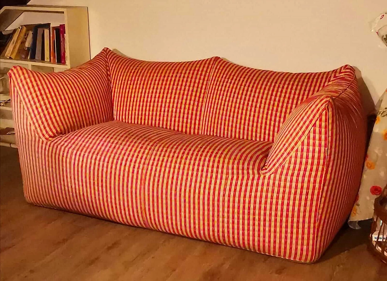 Red and white Le Bambole sofa by Mario Bellini for B&B Italia, 1972 14