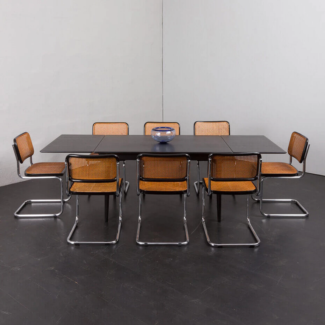 8 Cesca chairs by Marcel Breuer attributed to Gavina, 1970s 1