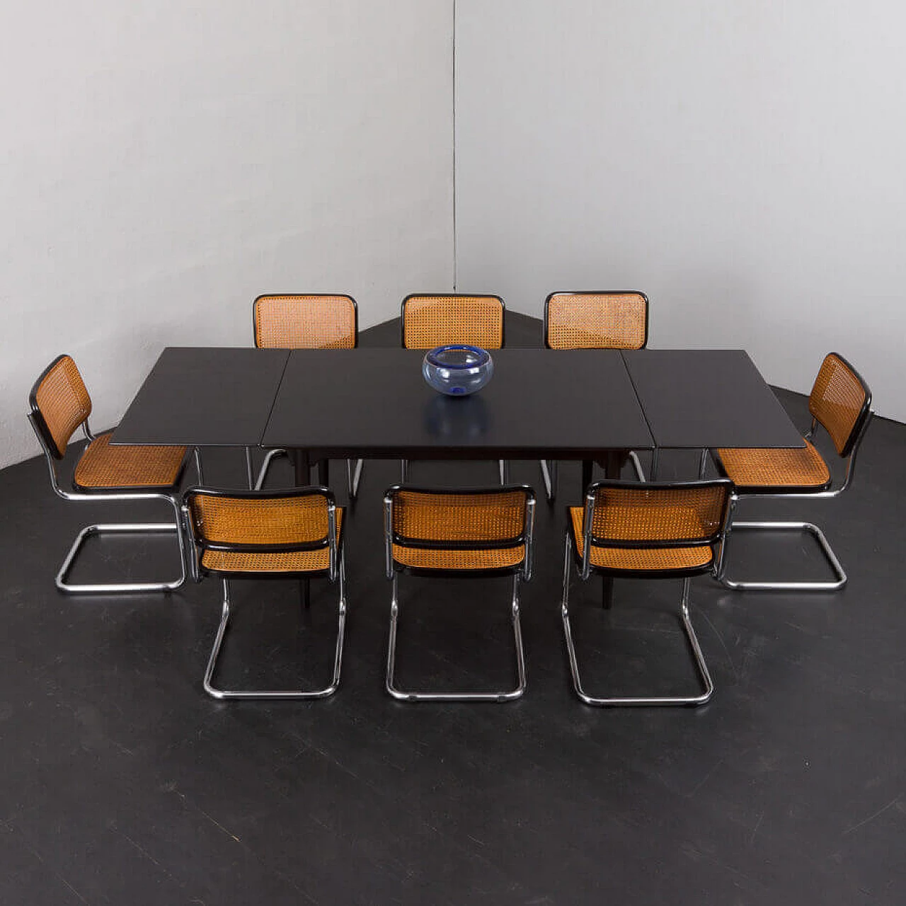 8 Cesca chairs by Marcel Breuer attributed to Gavina, 1970s 2