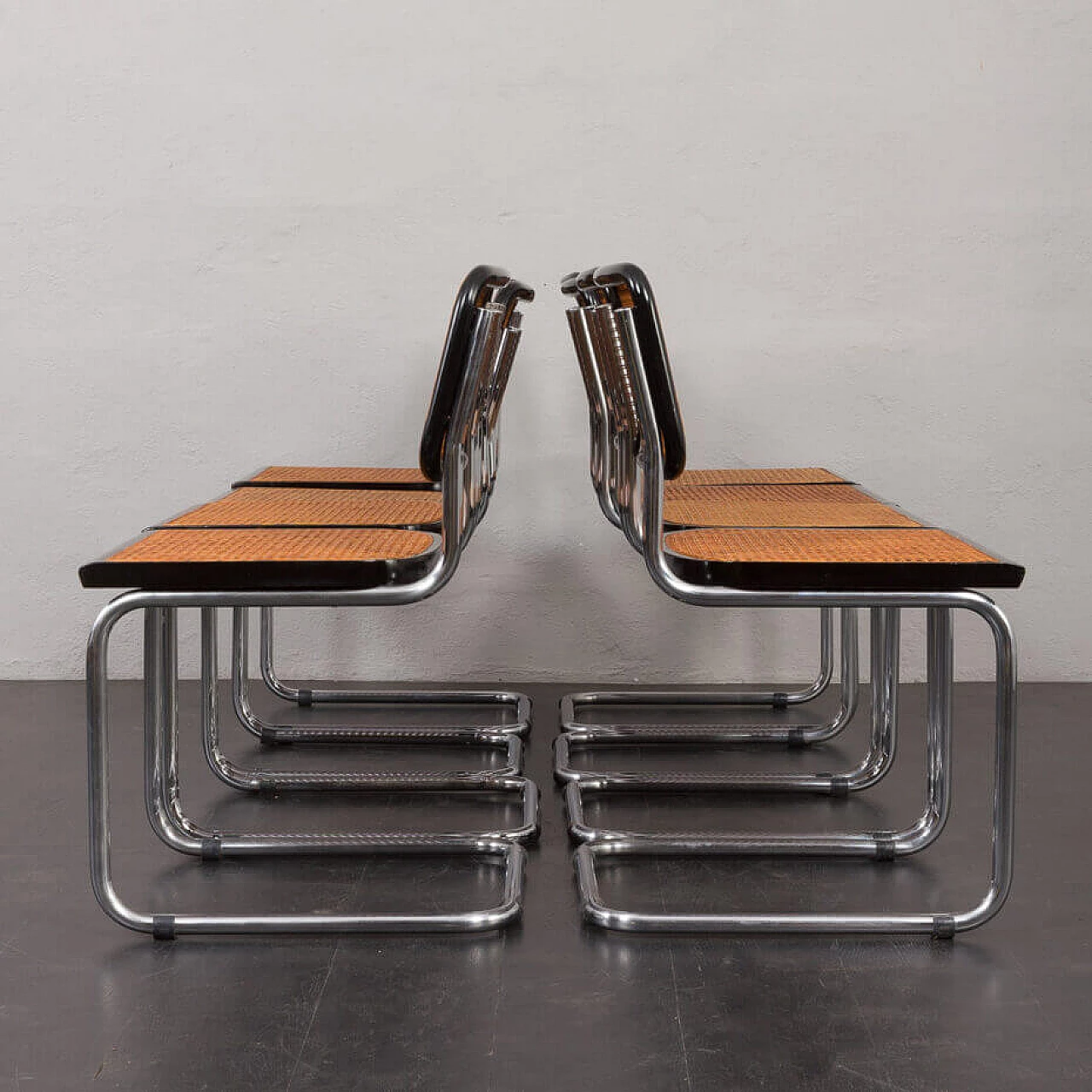 8 Cesca chairs by Marcel Breuer attributed to Gavina, 1970s 14