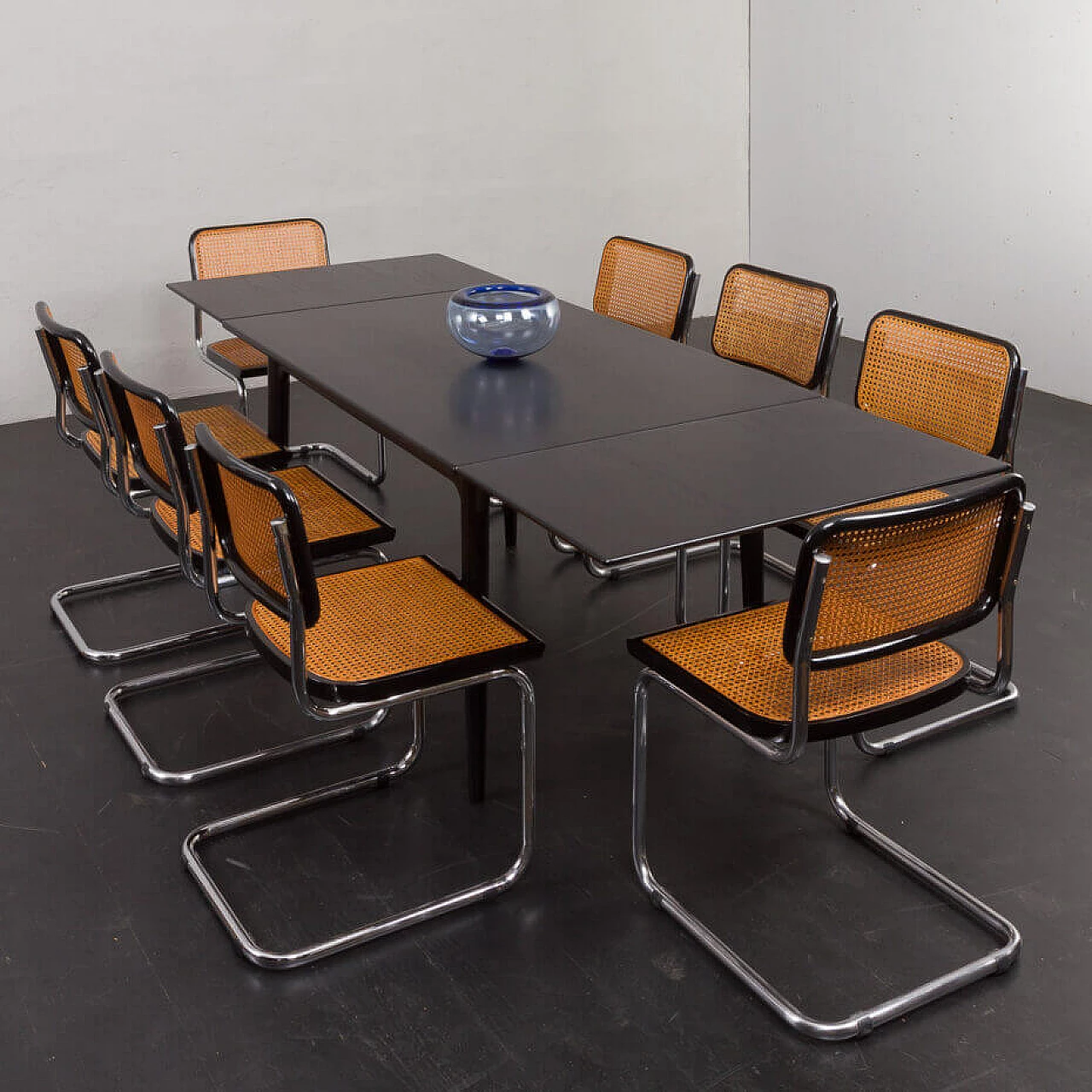 8 Cesca chairs by Marcel Breuer attributed to Gavina, 1970s 21