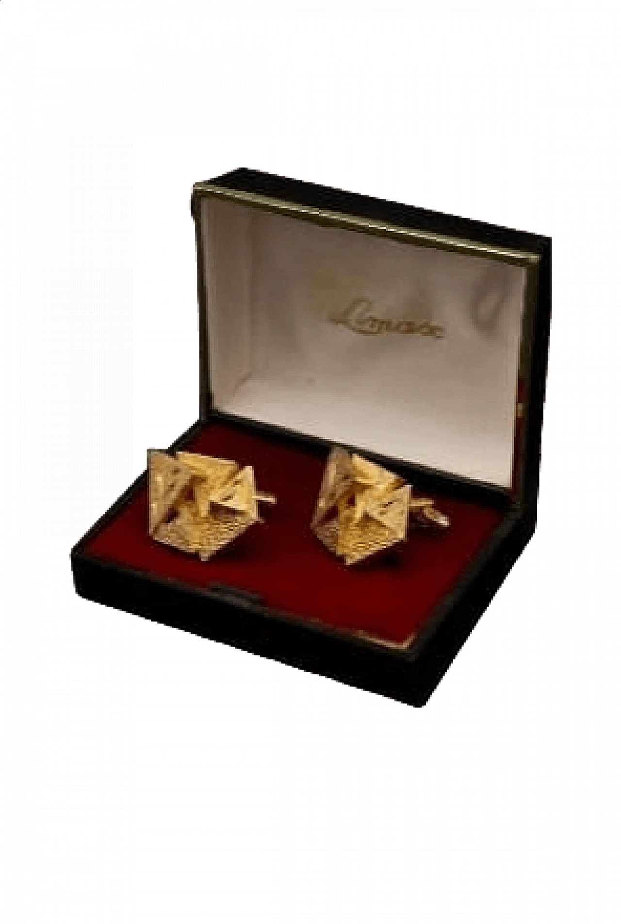 Pair of Art Deco gilded metal cufflinks, 1920s 9