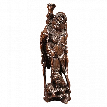 Oriental exotic wood sculpture, 1960s