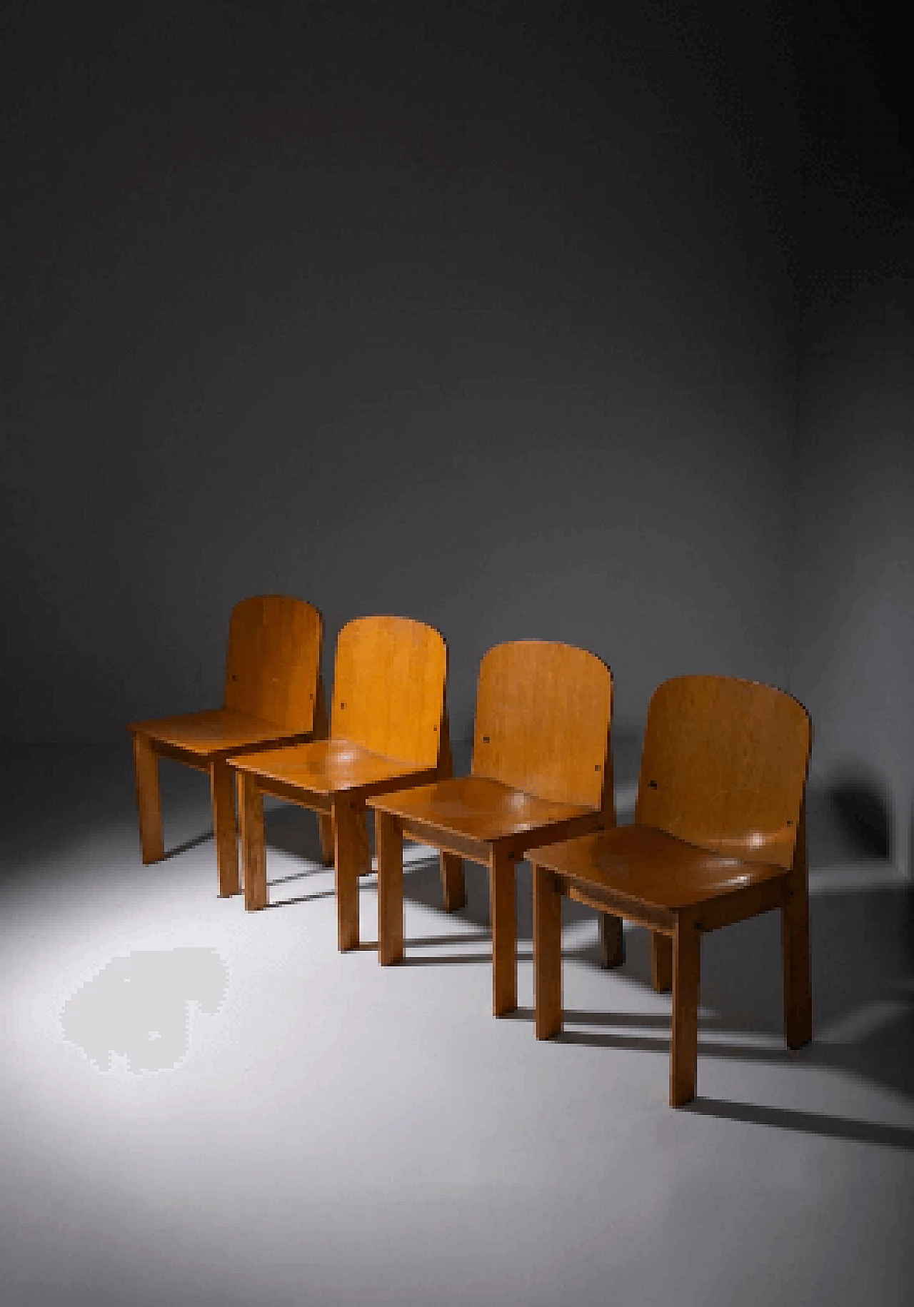 4 Ash chairs, 1960s 1