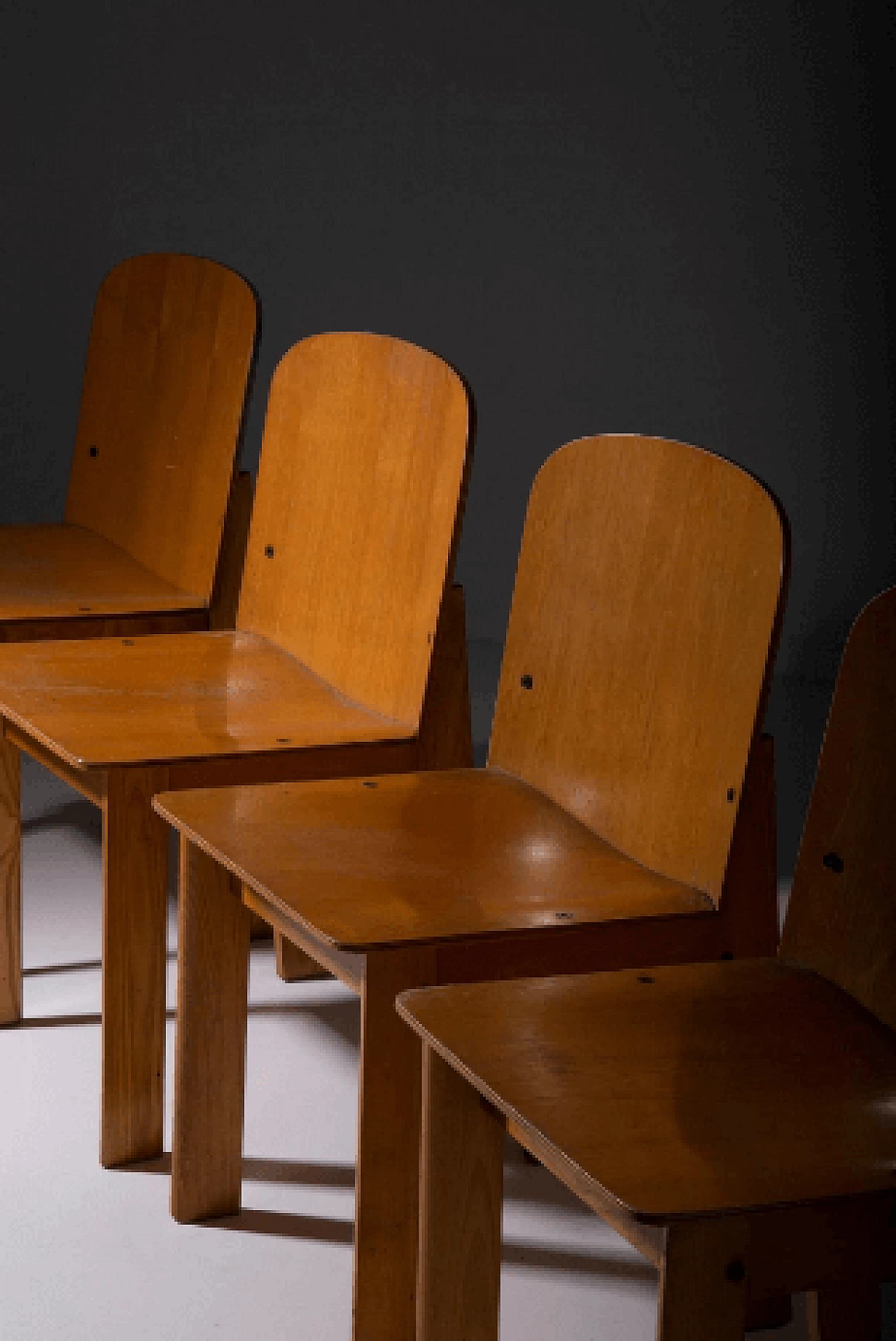 4 Ash chairs, 1960s 7