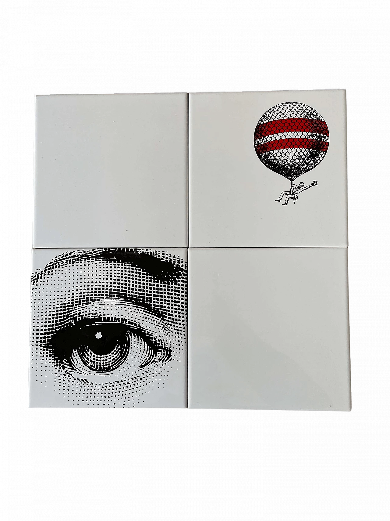 4 Tiles by Fornasetti, 2000s 6