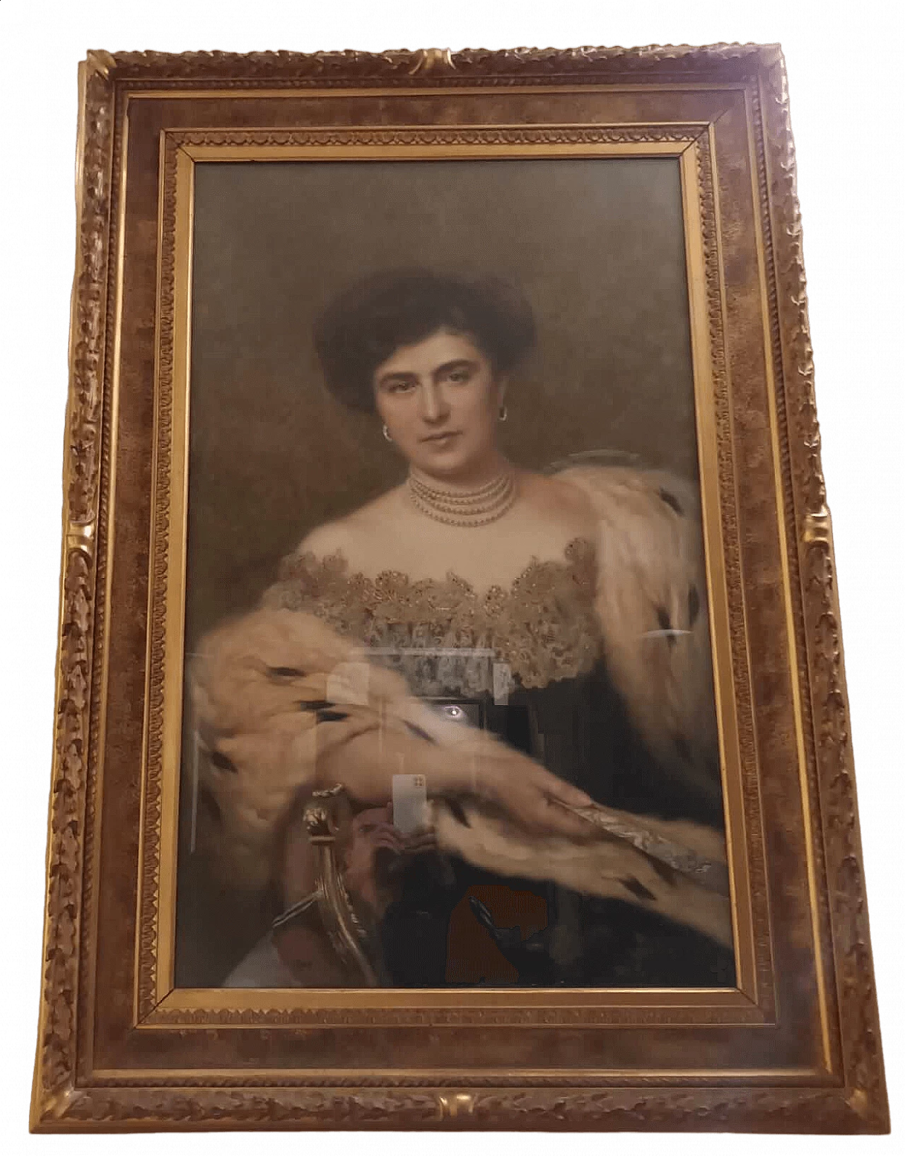 Giuseppe Aureli, portrait of his daughter Lydia, painting, 1909 4