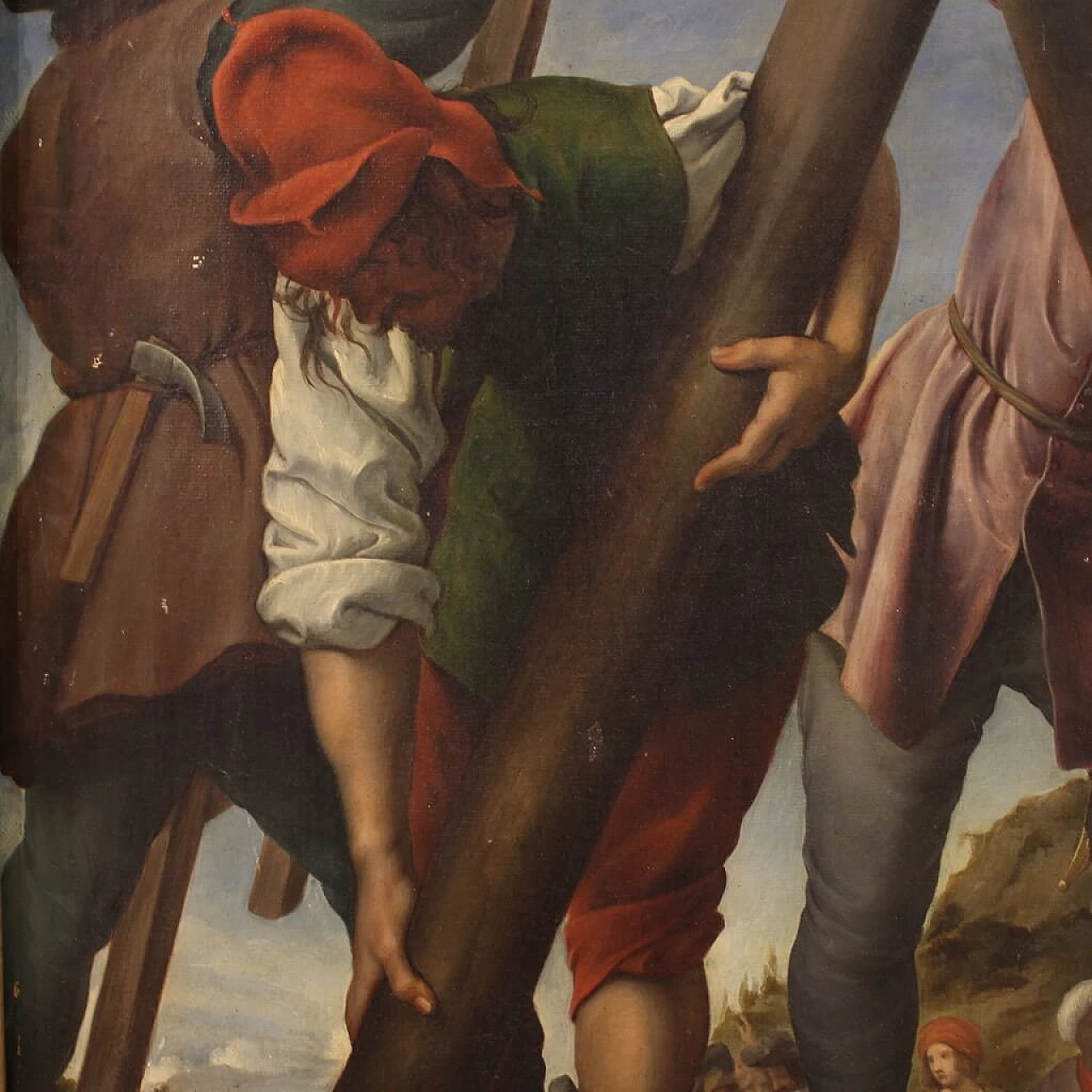 Martyrdom of Saint Andrew, reproduction of Carlo Dolci, oil painting on canvas, mid-19th century 8