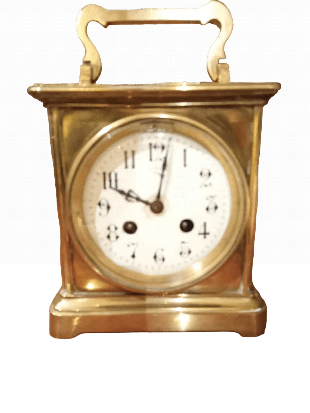 Cappuccina table clock in gilded bronze, late 19th century 4