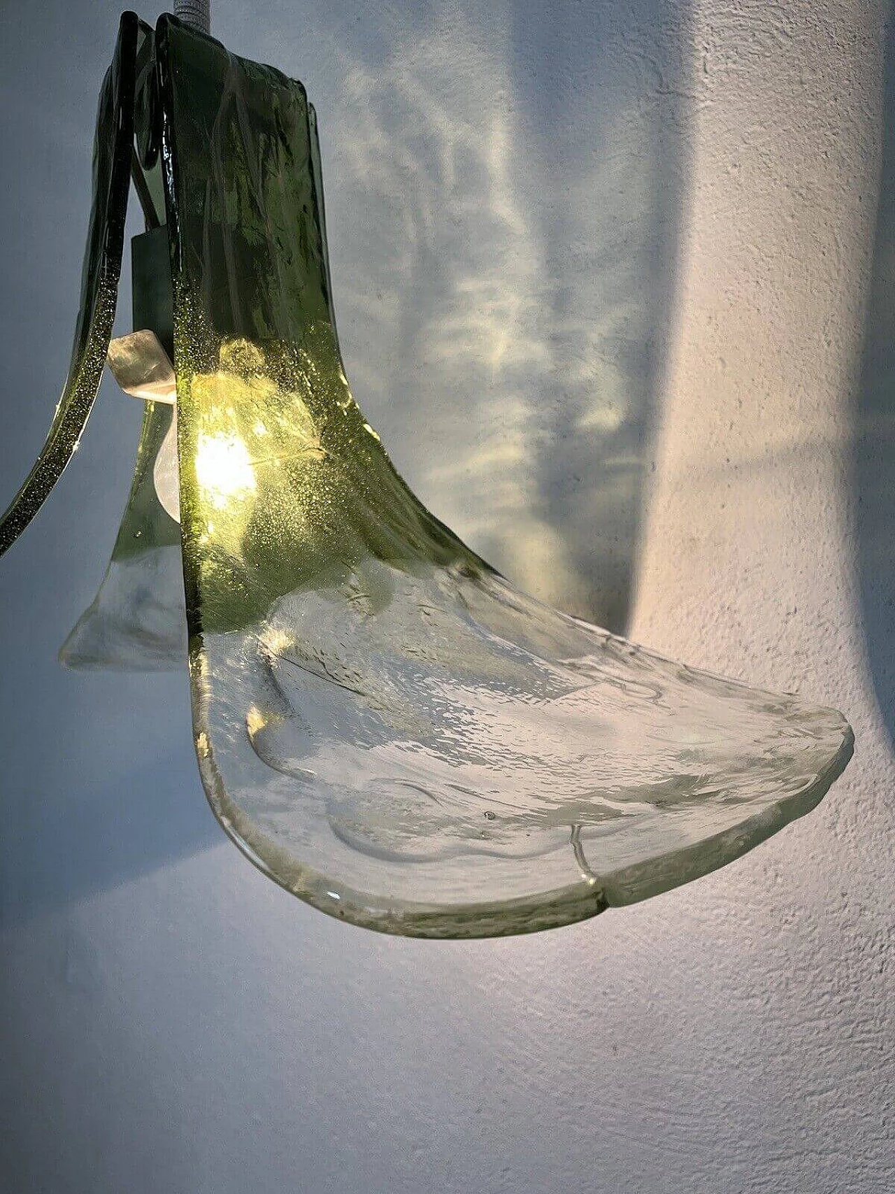 Chandelier with glass petals by Carlo Nason for Mazzega, 1970s 8