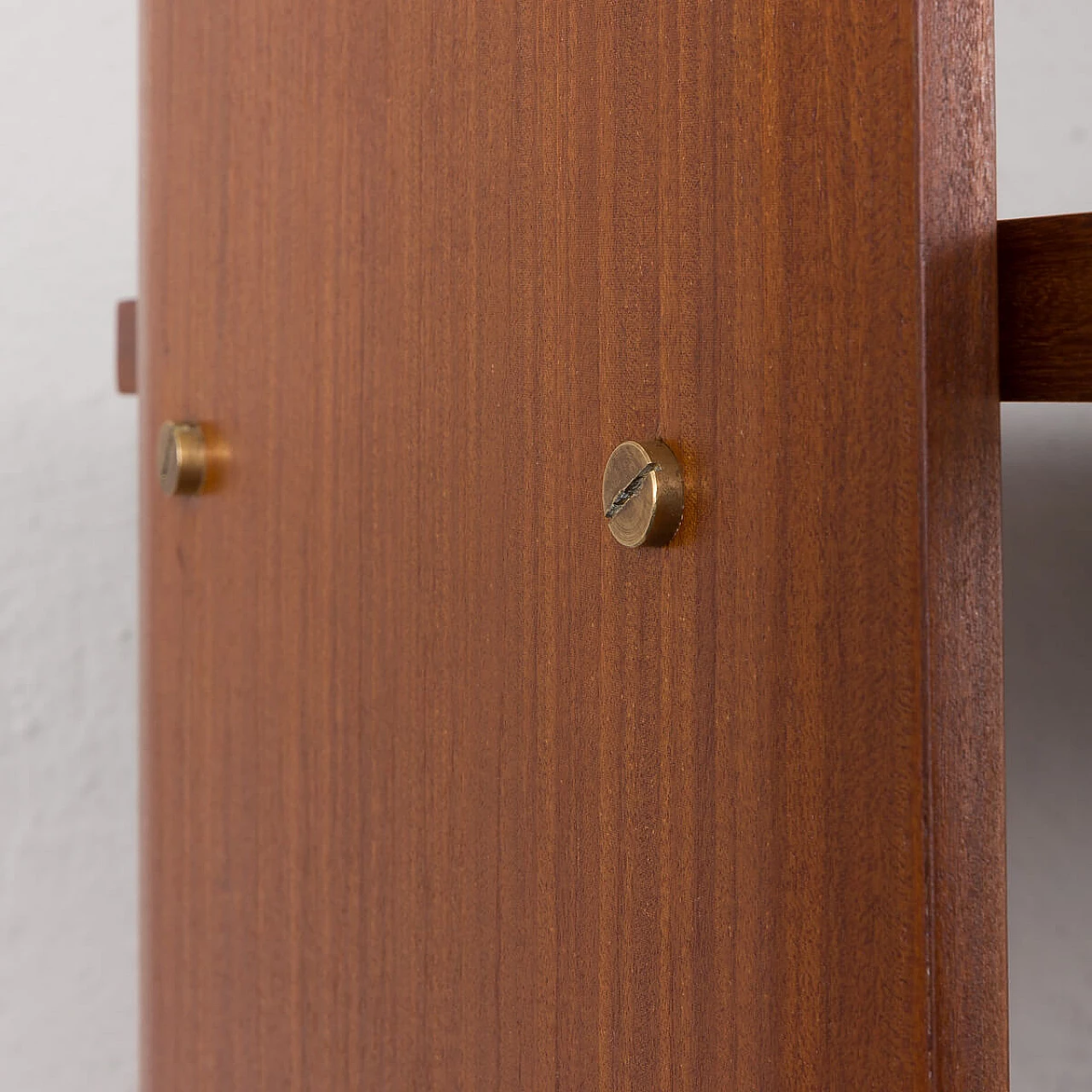 Mahogany and teak bookcase with flap compartment, 1970s 16
