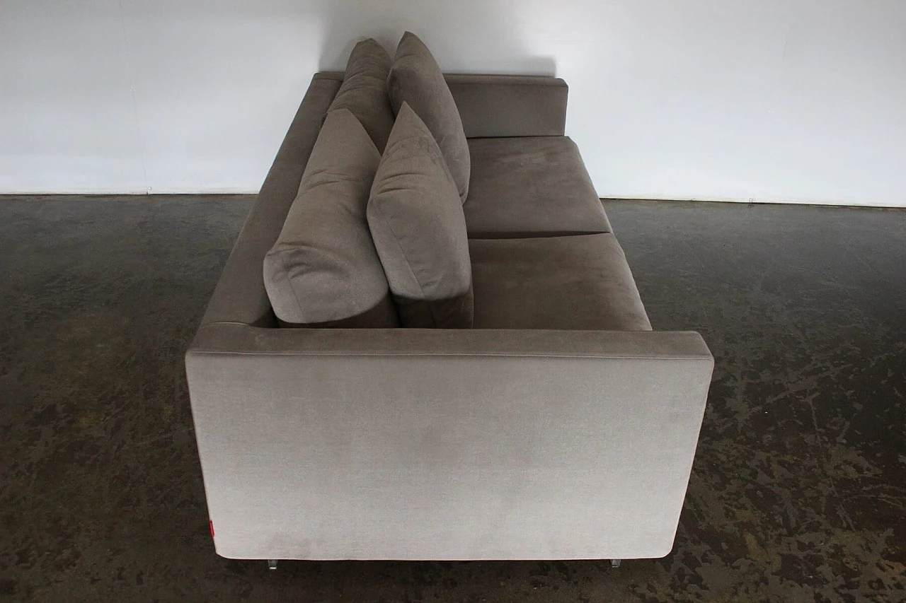 Magnum 180 sofa in taupe grey fabric by Antonio Citterio for Flexform 6