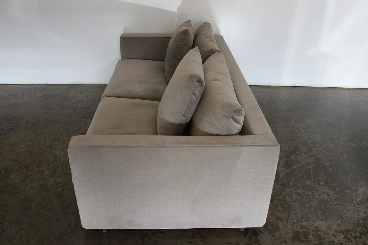 Magnum 180 sofa in taupe grey fabric by Antonio Citterio for Flexform 7