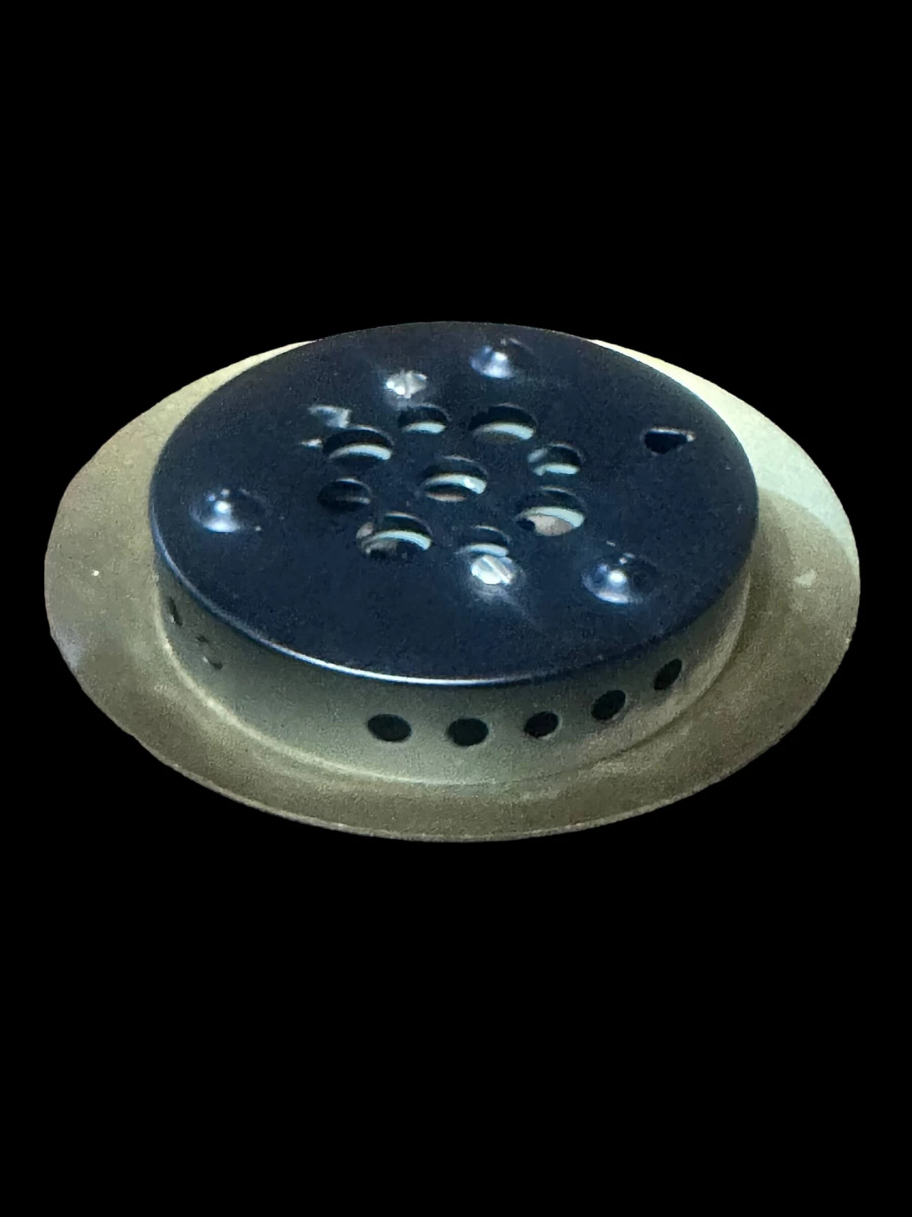 Barometro da scrivania con decori floreali, anni '60 2