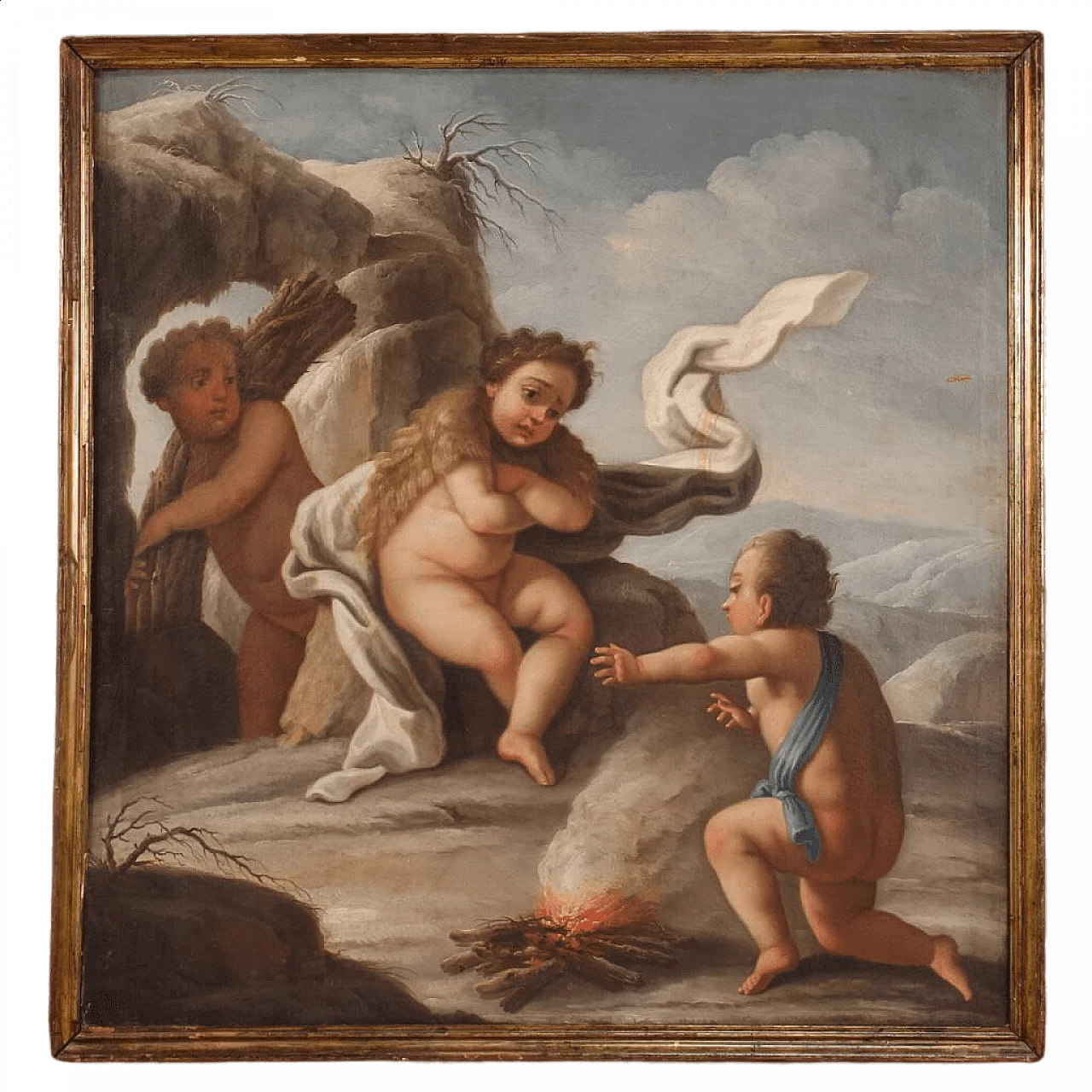 Allegory of winter, oil on canvas, mid 18th century 16