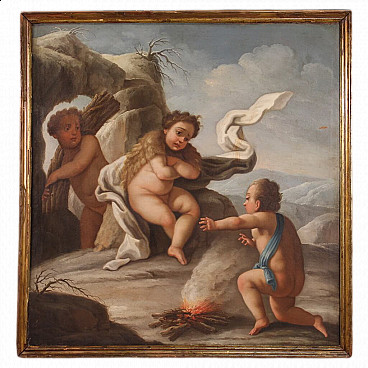 Allegory of winter, oil on canvas, mid 18th century