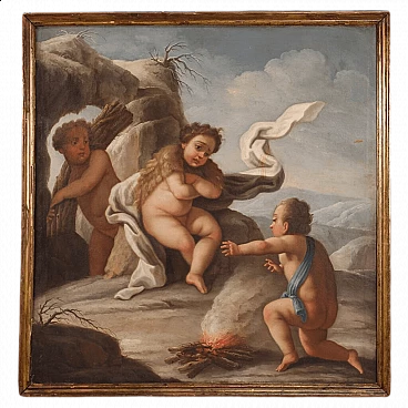 Allegory of winter, oil on canvas, mid 18th century