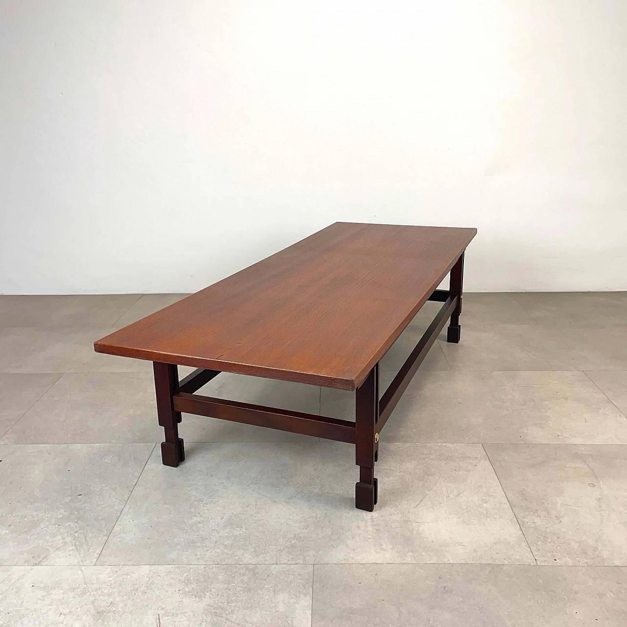 Scandinavian style teak coffee table, 1960s 4