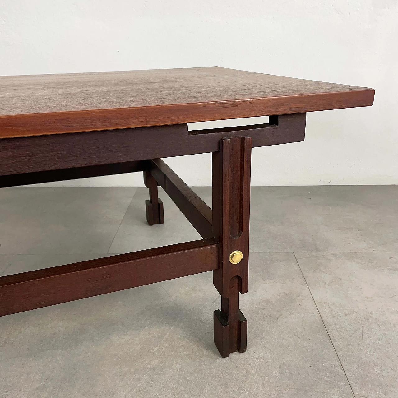 Scandinavian style teak coffee table, 1960s 8