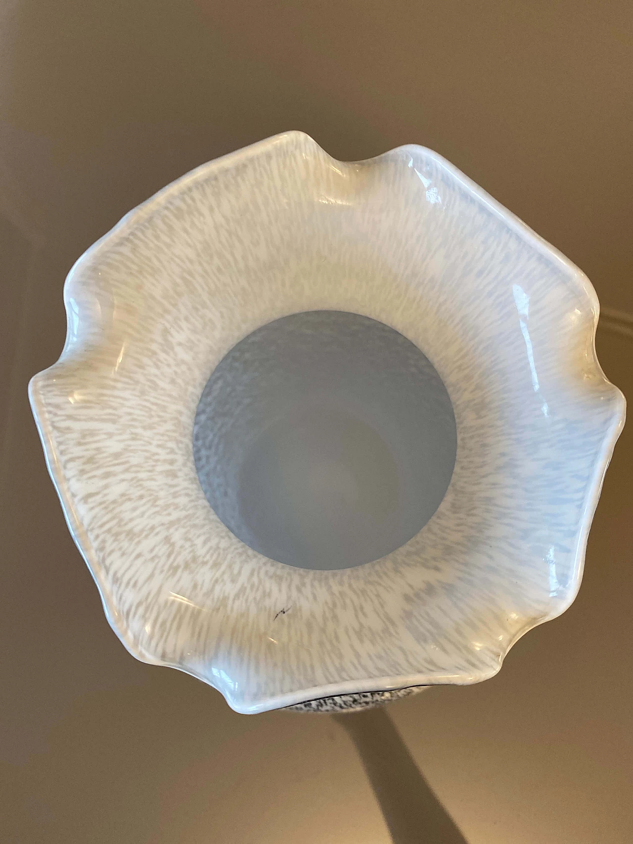 Black and white Murano glass vase, 1950s 3