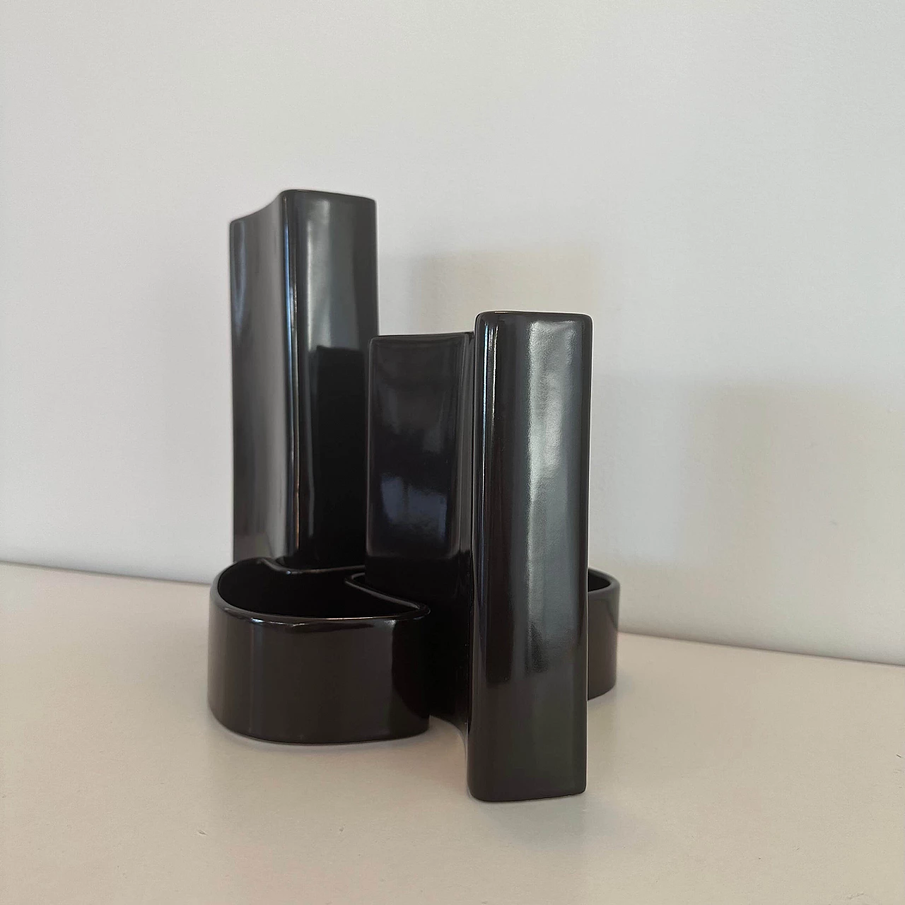 Set of modular ceramic vases by Angelo Mangiarotti for Brambilla, 1968 5