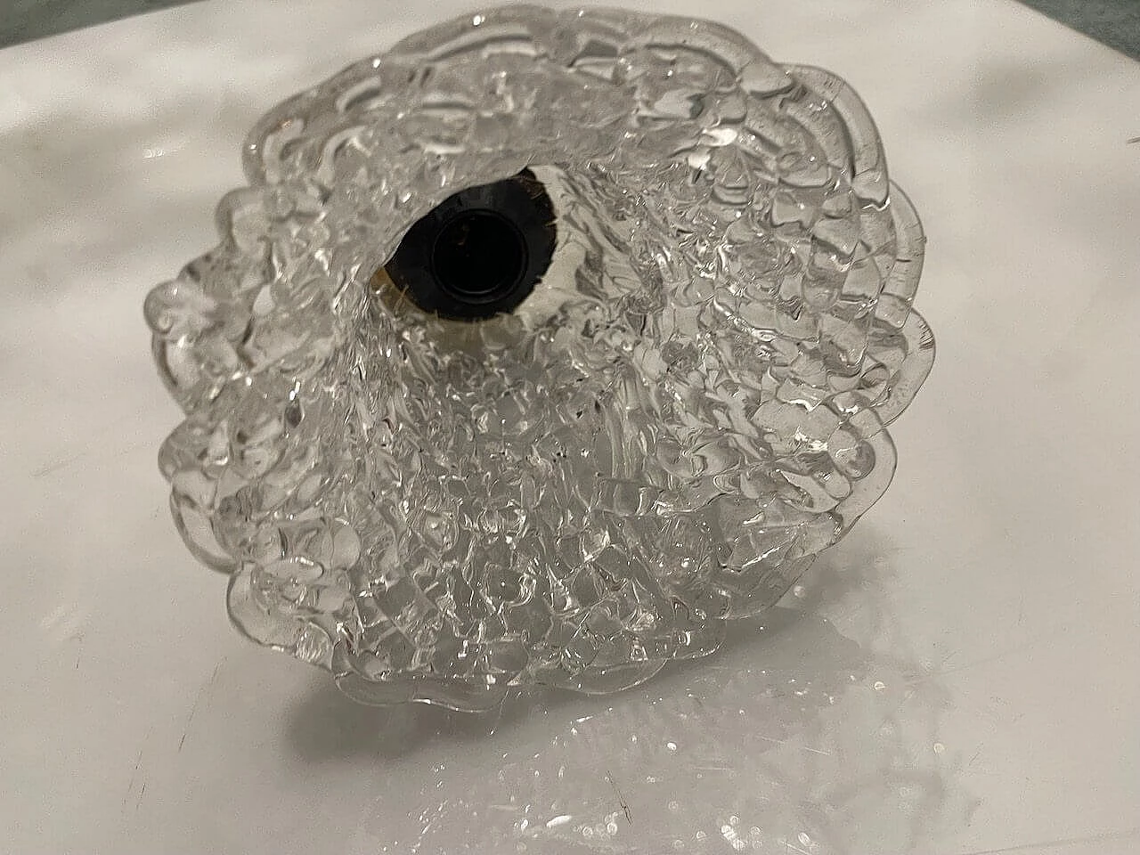 Pair of Murano glass and brass wall lights, 1980s 10