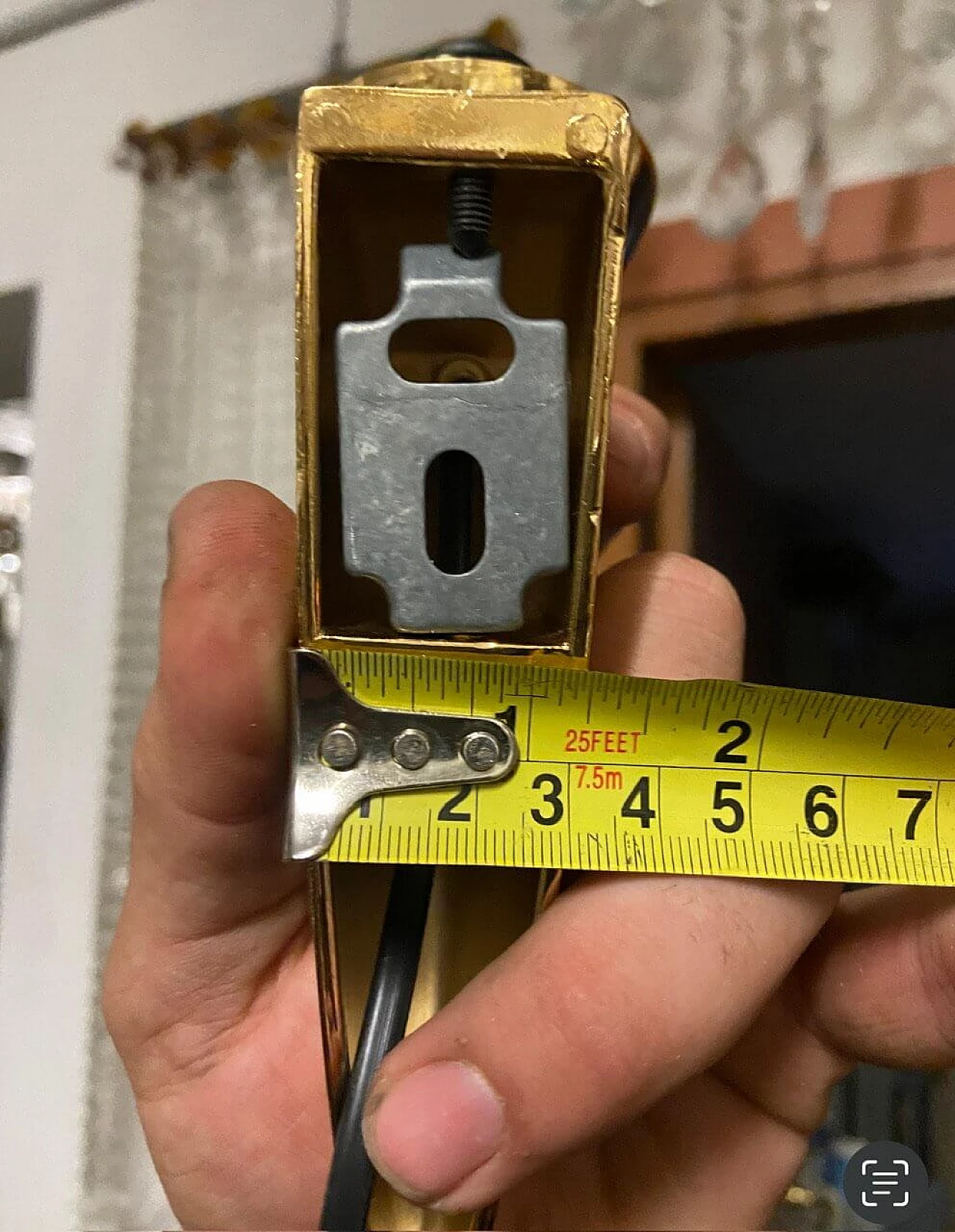 Pair of Murano glass and brass wall lights, 1980s 12