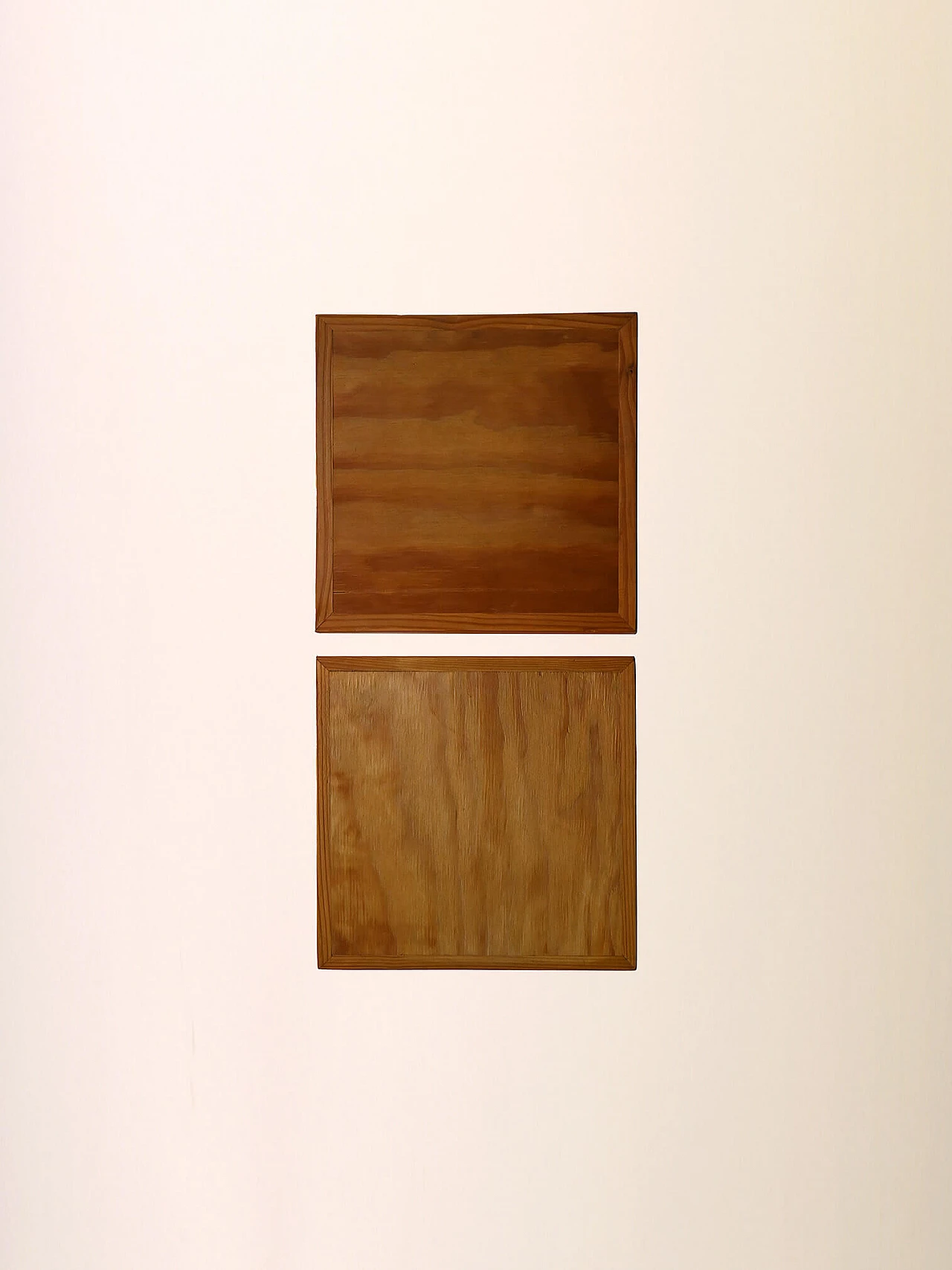 Coppia di portafiori Art Déco scandinavi in legno, anni '40 11