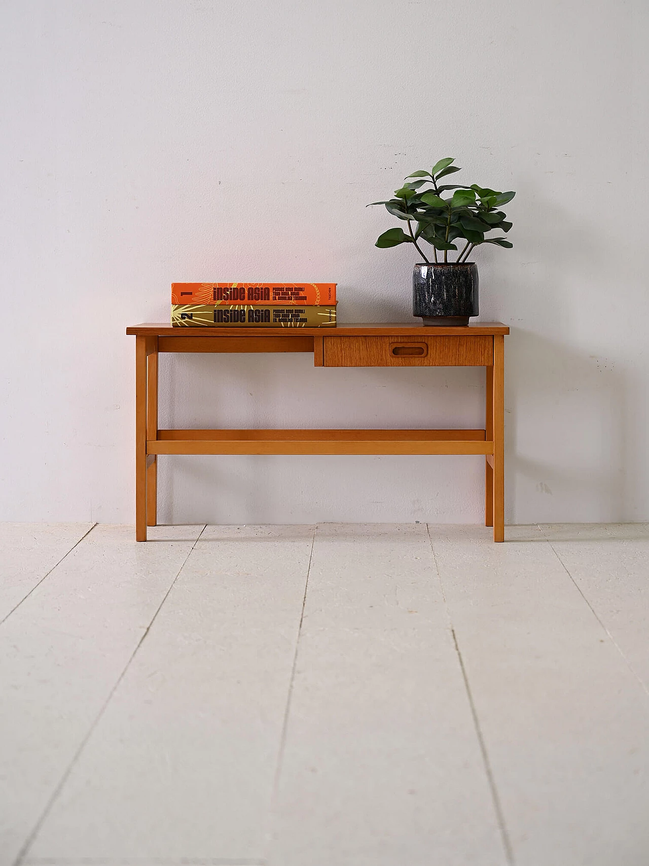 Swedish teak coffee table with drawer, 1960s 3