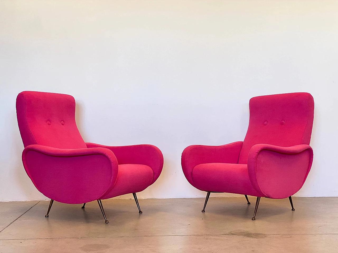 Pair of armchairs in the style of Marco Zanuso, 1950s 1