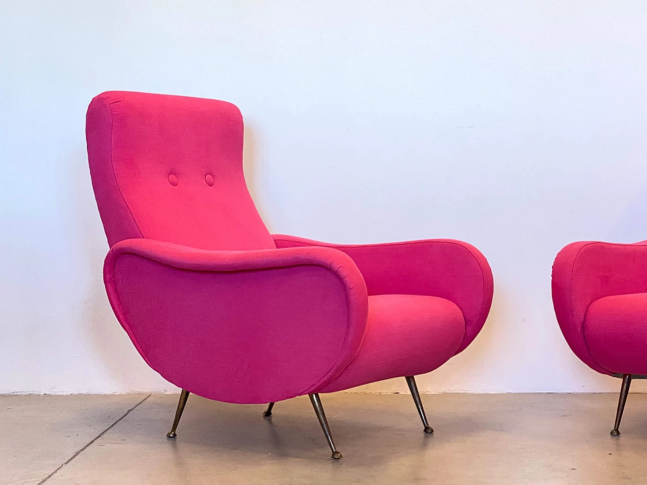 Pair of armchairs in the style of Marco Zanuso, 1950s 3