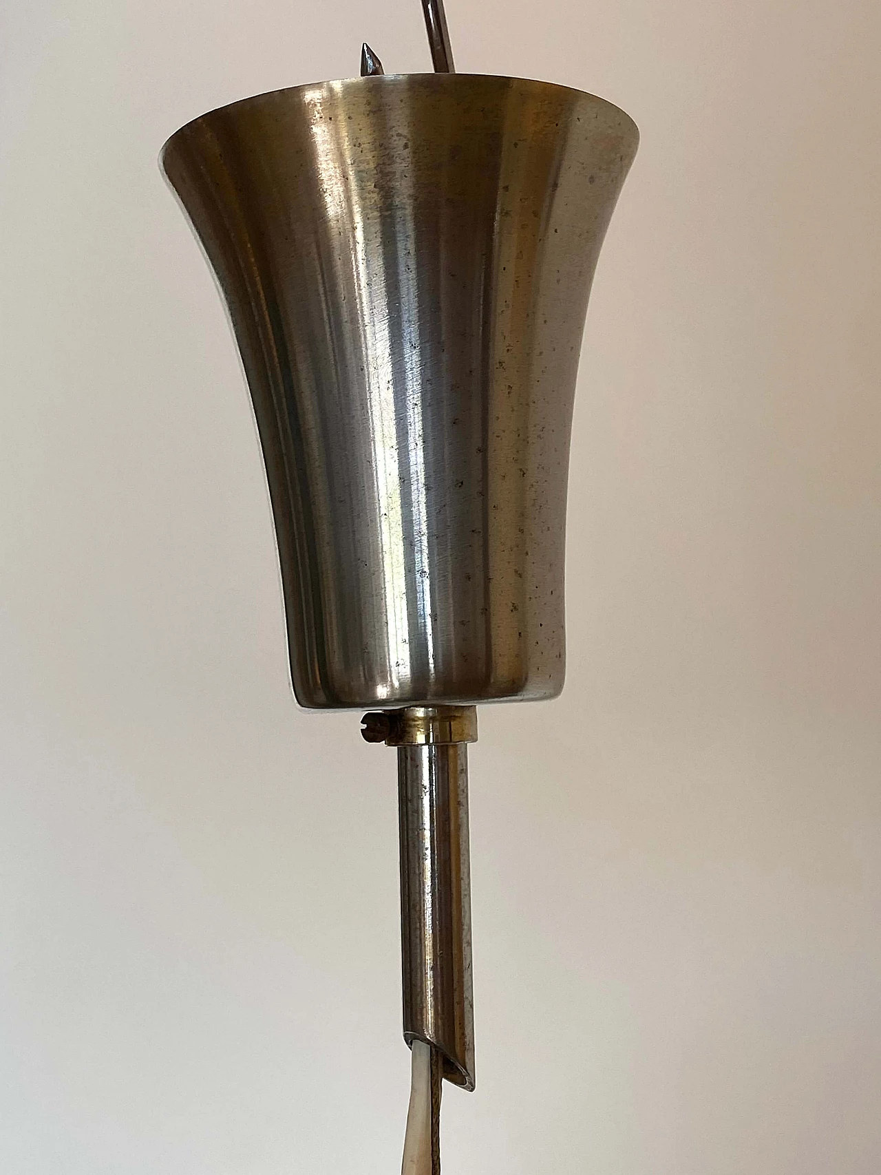 White Murano glass chandelier, 1980s 1