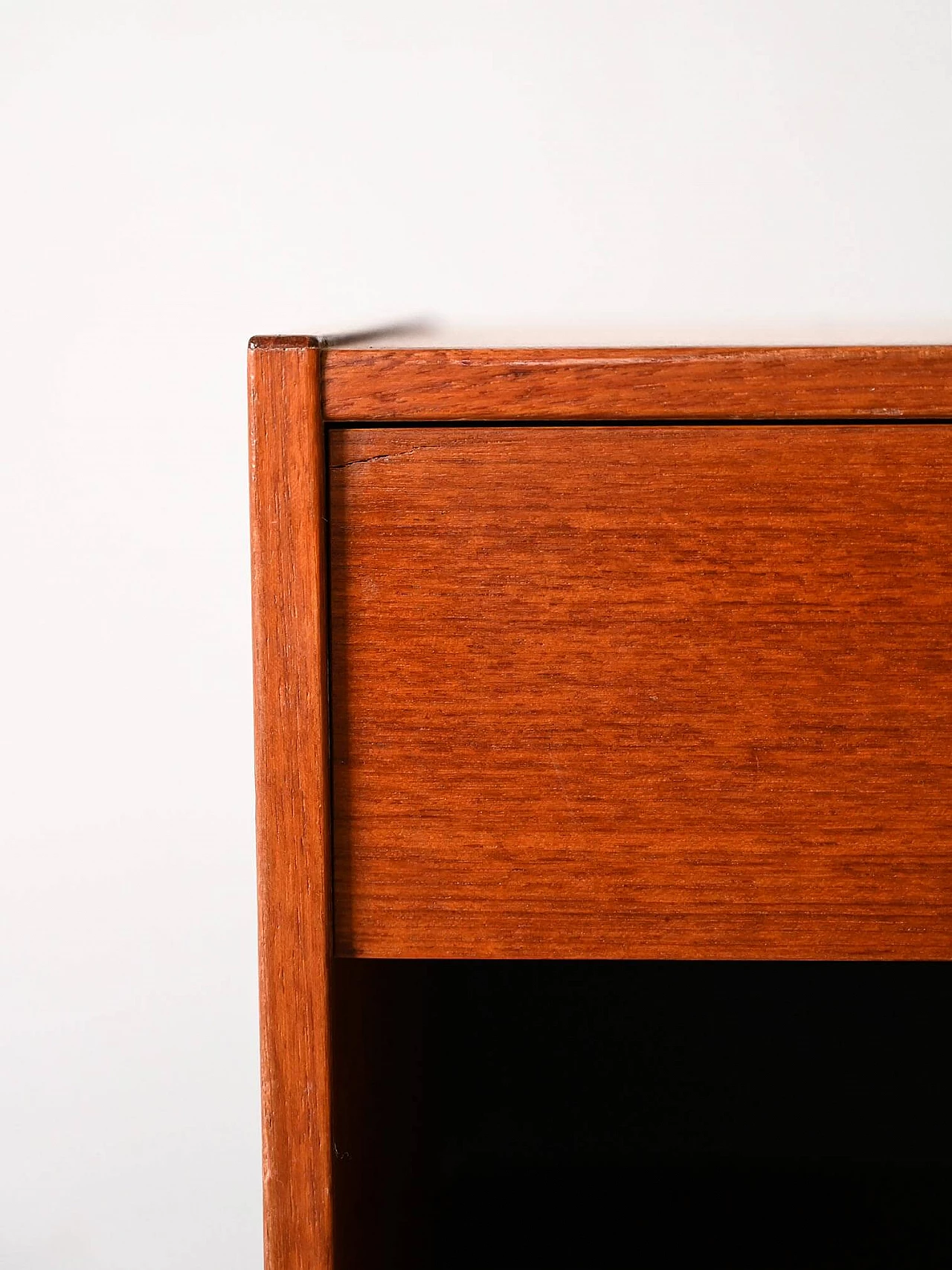 Swedish squared wooden bedside table, 1960s 8